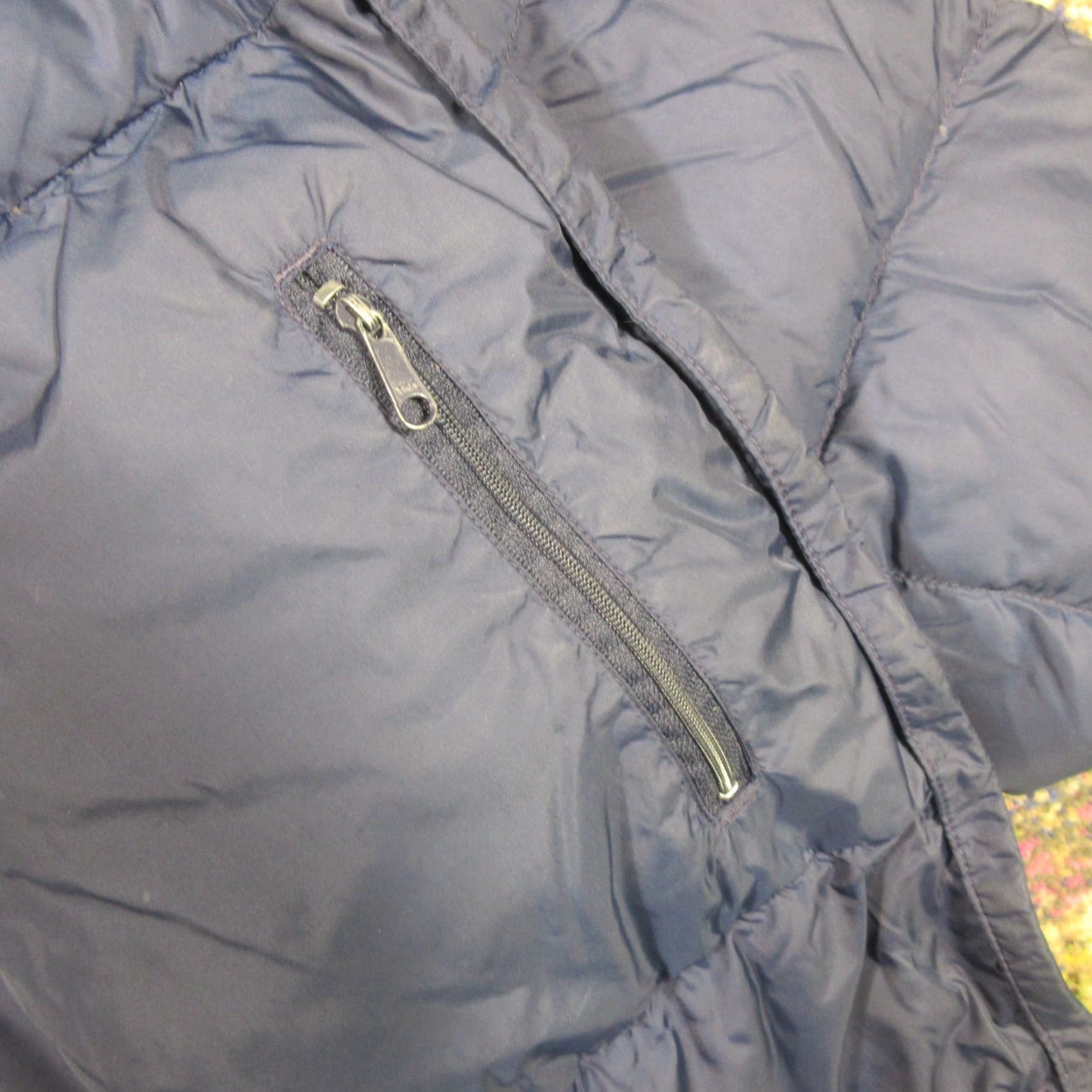 Eddie Bauer Eddie Bauer Puffer Jacket Womens L Navy Quilted Down Lightweight Breathable Zip Pockets Mid-Length Mock High Neck Softshell Accessories: None Size L / US 10 / IT 46 - 7 Thumbnail