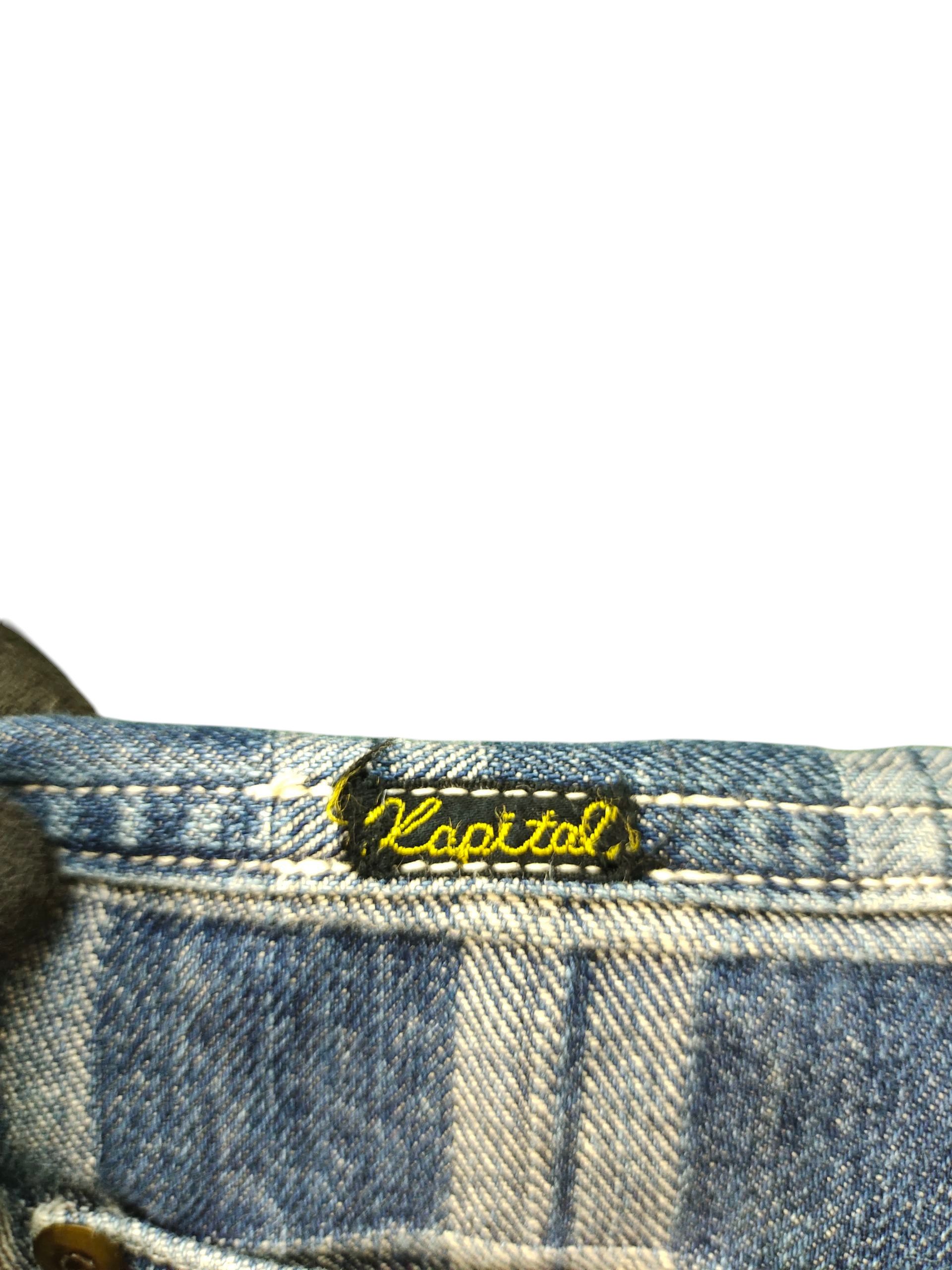 Kapital Vintage Kapital Japan Checkered Cropped Denim Jeans Size US 33 - 10 Thumbnail