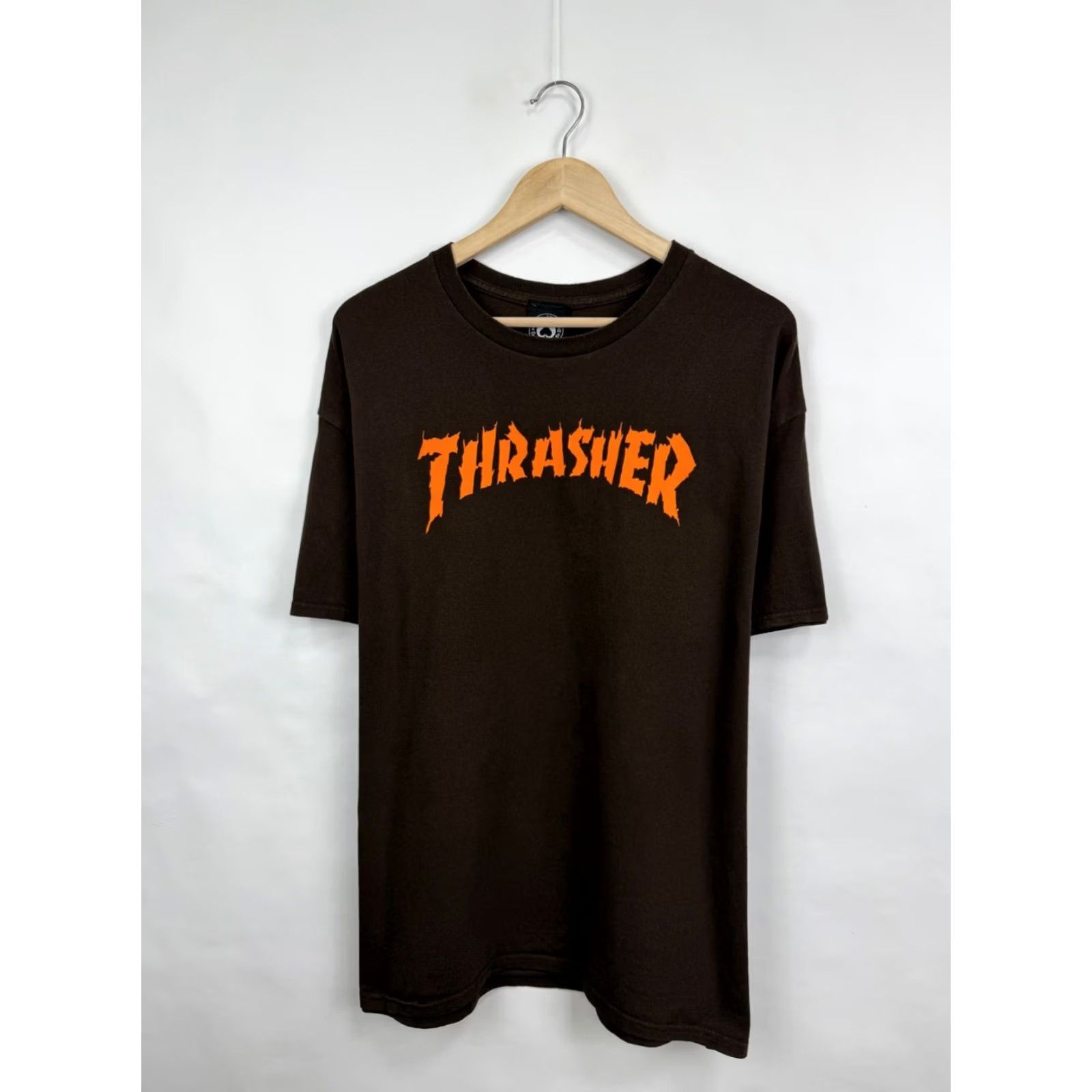Thrasher Thrasher Burn It Down T-Shirt Men XL Brown Y2K Rare Retro Hype Crew Neck Short Sleeve Brown Shirt Mens XLTex Size US XL / EU 56 / 4 - 4 Thumbnail