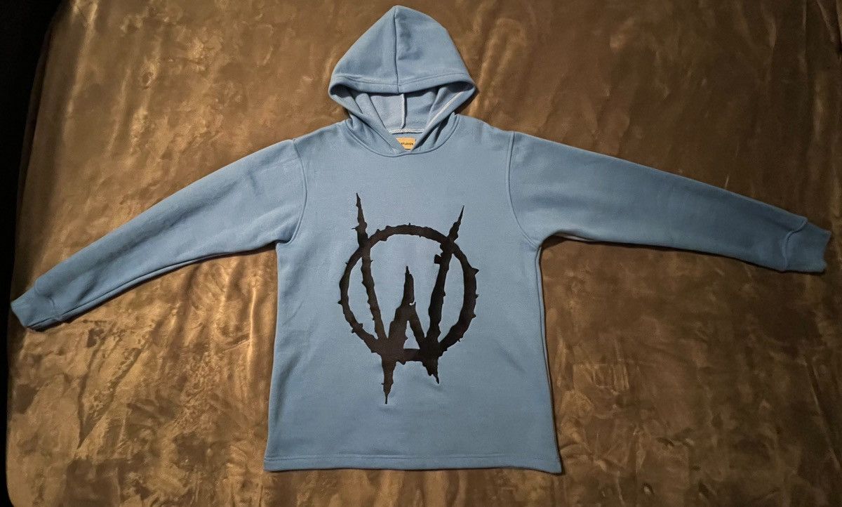 image of Le Wuz Studios Hoodie in Blue, Men's (Size Large)