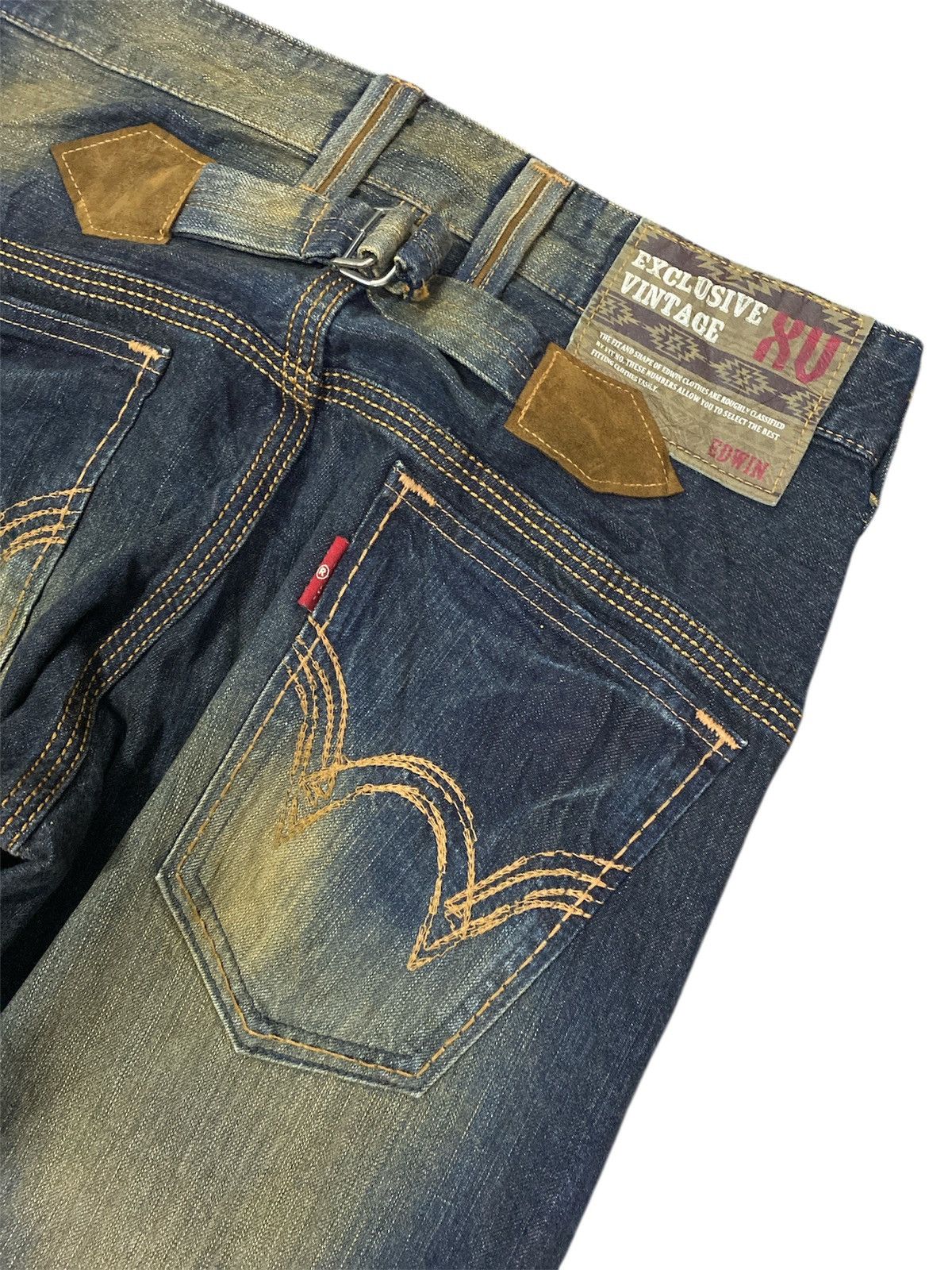 Japanese Brand Vintage edwin buckle back rusty pants Size US 30 / EU 46 - 6 Thumbnail
