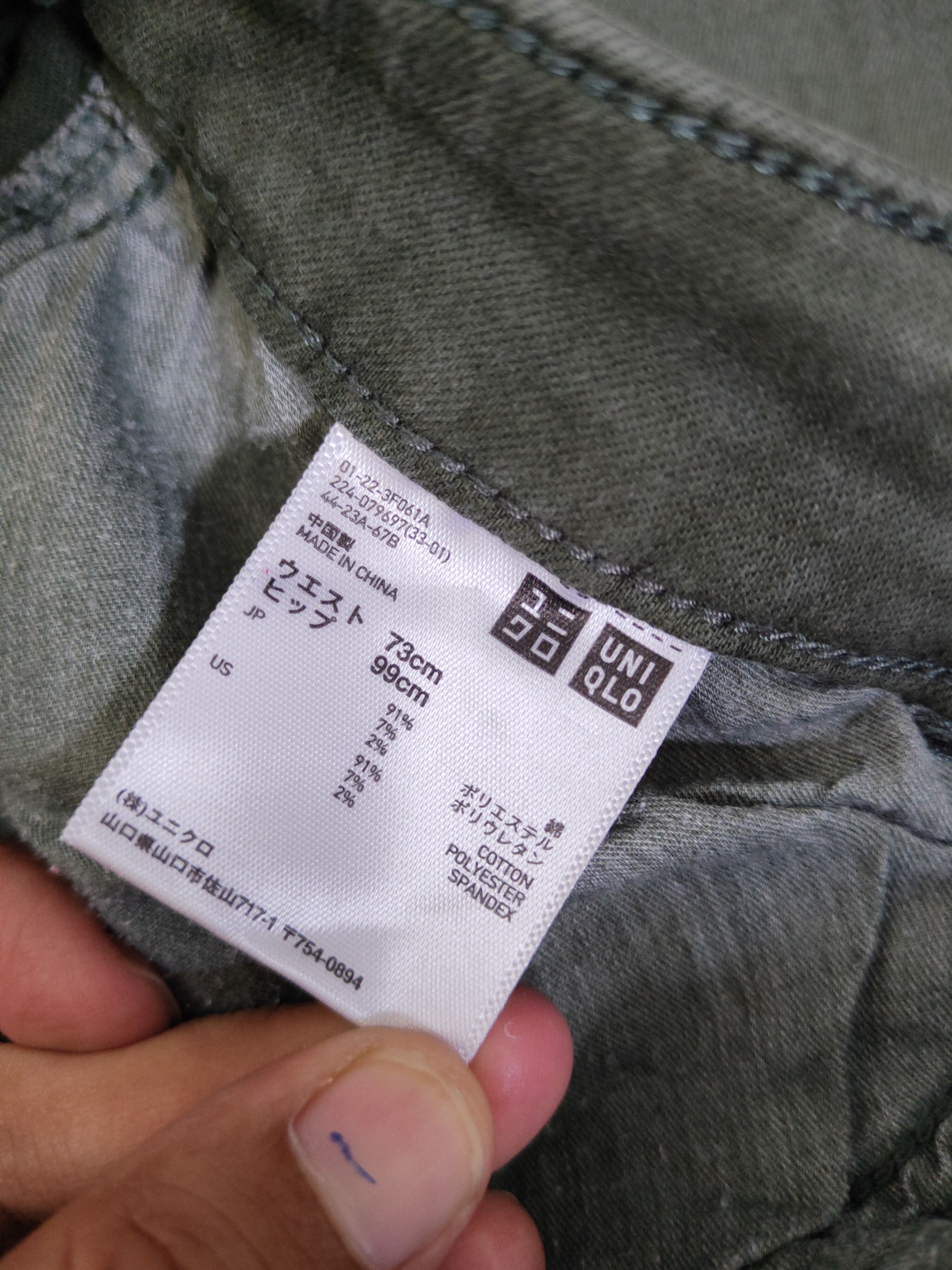 Japanese Brand Uniqlo Green Multipocket Tactical Cargo Pants #W1895 Size US 30 / EU 46 - 13 Thumbnail