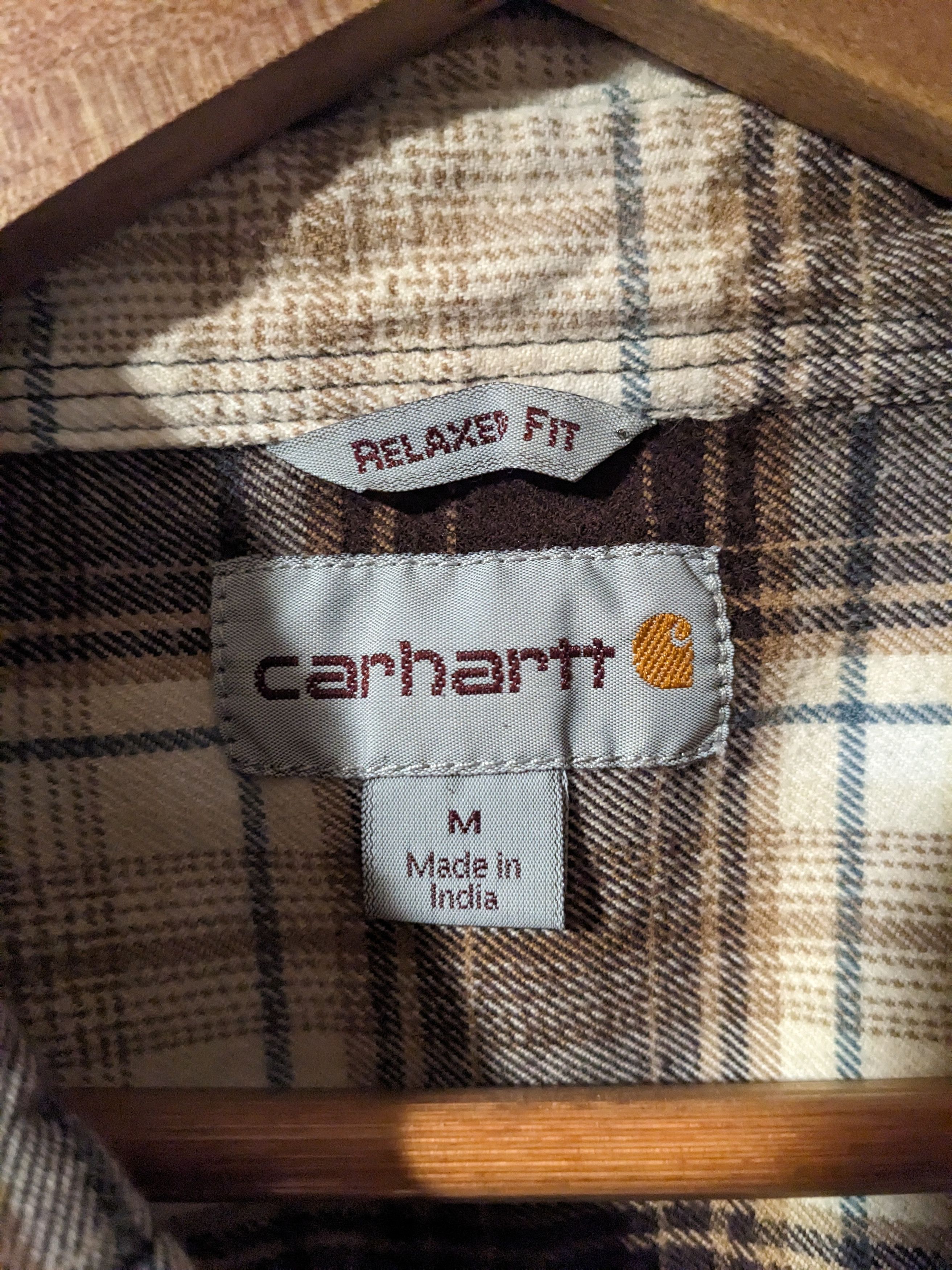Carhartt × Designer Carhartt Relaxed Fit Brown Medium Flannel Size US M / EU 48-50 / 2 - 3 Thumbnail