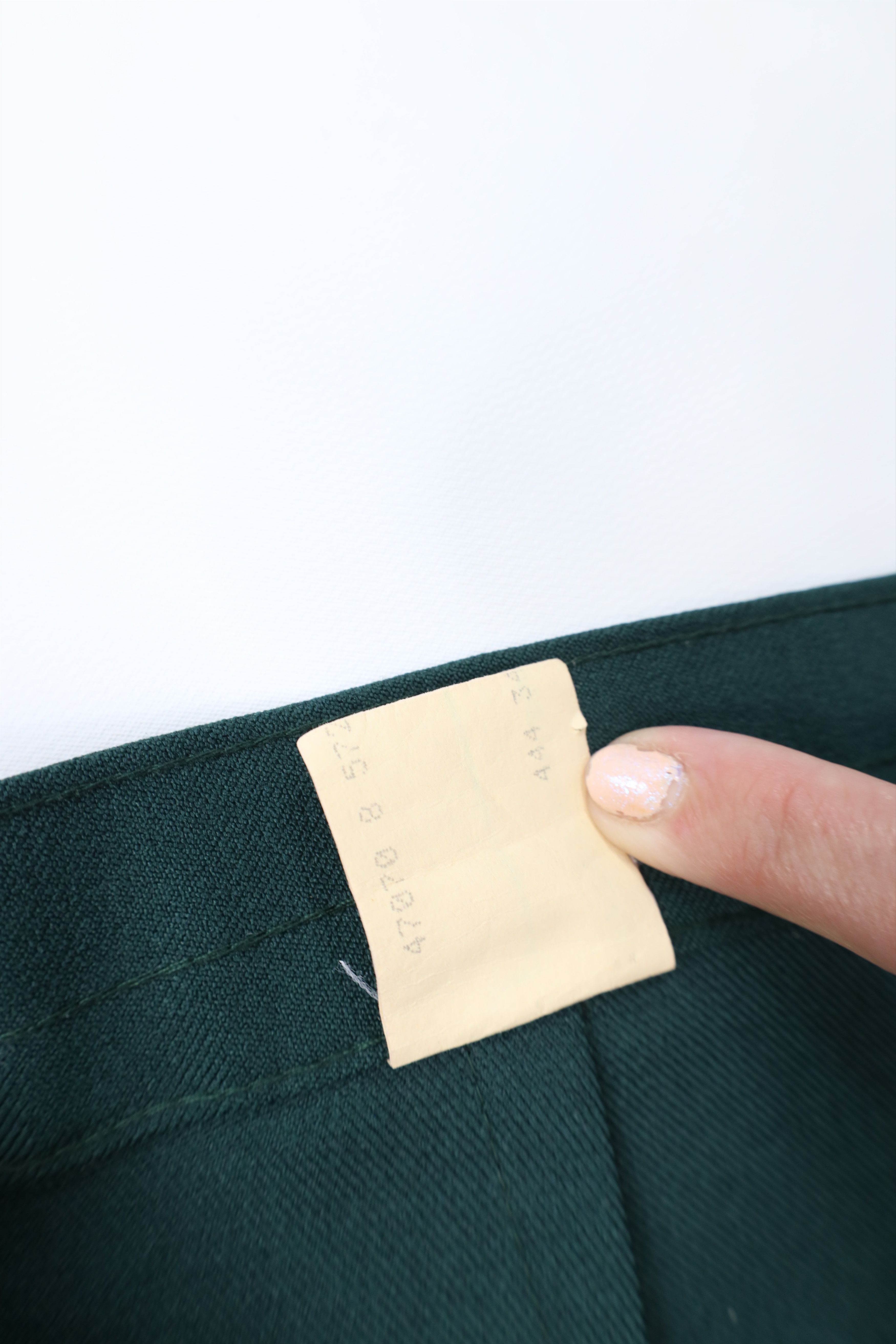 Levi's Vintage 70s 80s Levis Knit Wide Leg Chino Pants Green USA Size 40" / US 18 - 8 Thumbnail