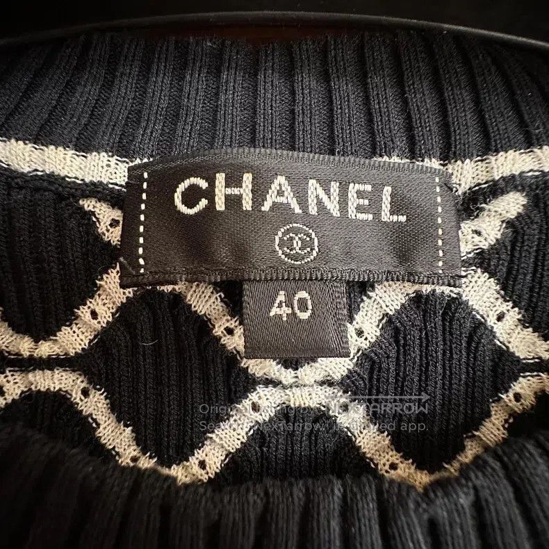 Chanel Chanel Xiaoxiang diamond-shaped knitted thin round-neck sl Size S / US 4 / IT 40 - 5 Thumbnail
