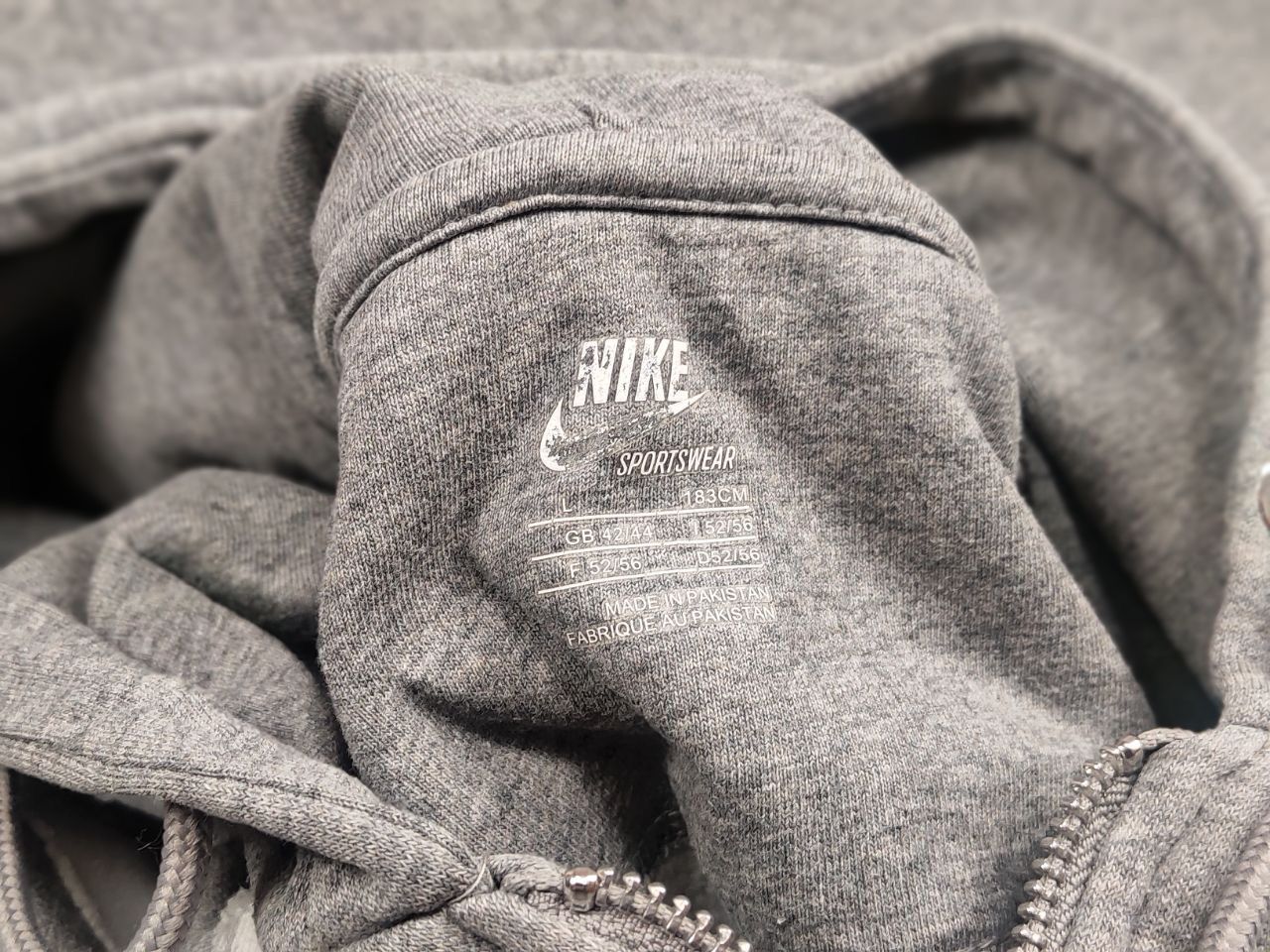 Nike Nike skeleton Logo vintage Rare reworked Zip Hoodie Y2K Size US L / EU 52-54 / 3 - 16 Thumbnail