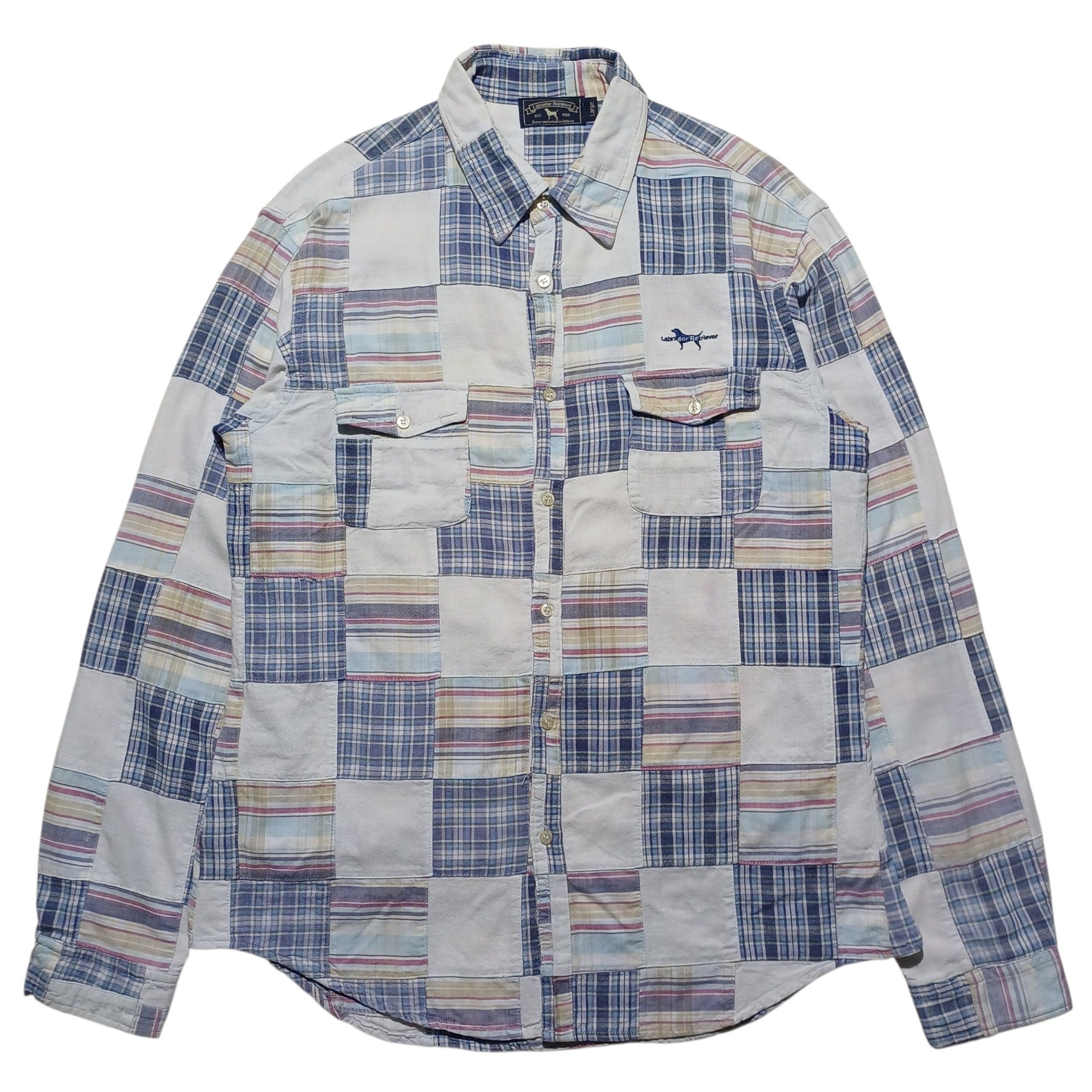 Japanese Brand Labrador Retriever Patchwork Shirt Size US L / EU 52-54 / 3 - 1 Thumbnail