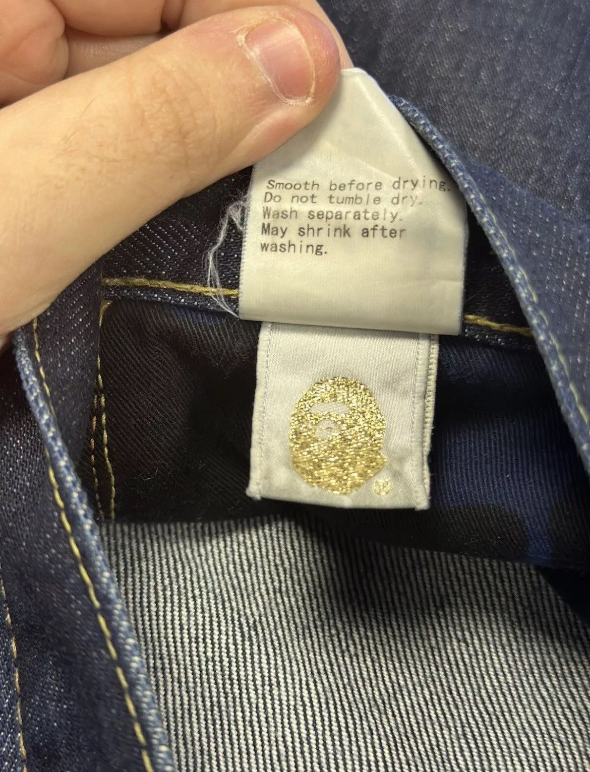 Bape Bape Sta Denim Size US 37 - 7 Thumbnail