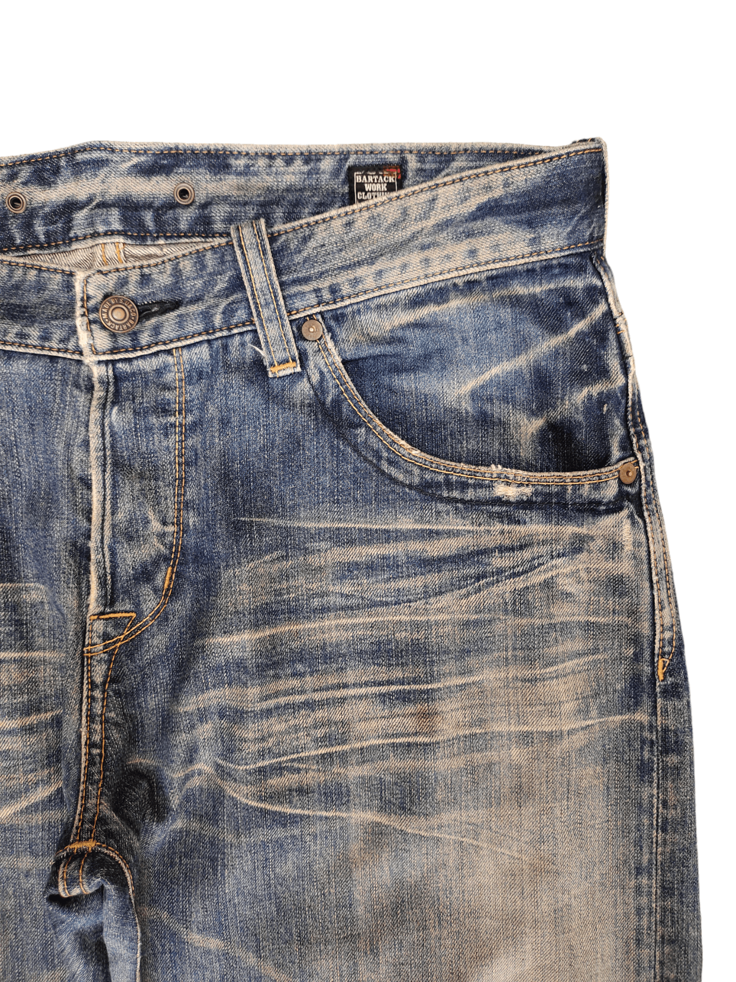 Undercover Japanese Brand Bartack Clawmark Denim Jeans Streetwear Size US 35 - 3 Thumbnail