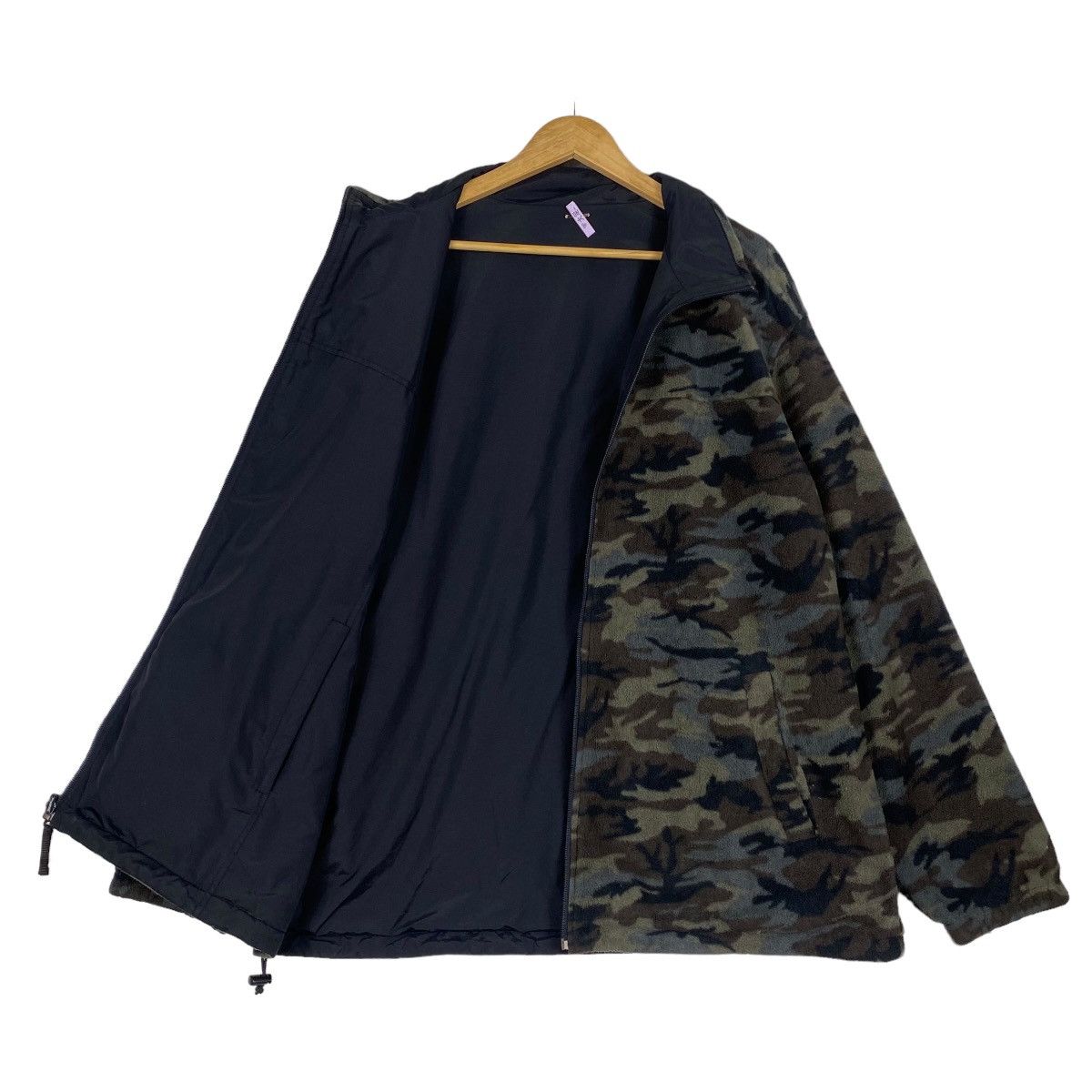 Japanese Brand × Uniqlo Uniqlo camouflage fleece zipper jacket Size US L / EU 52-54 / 3 - 7 Thumbnail