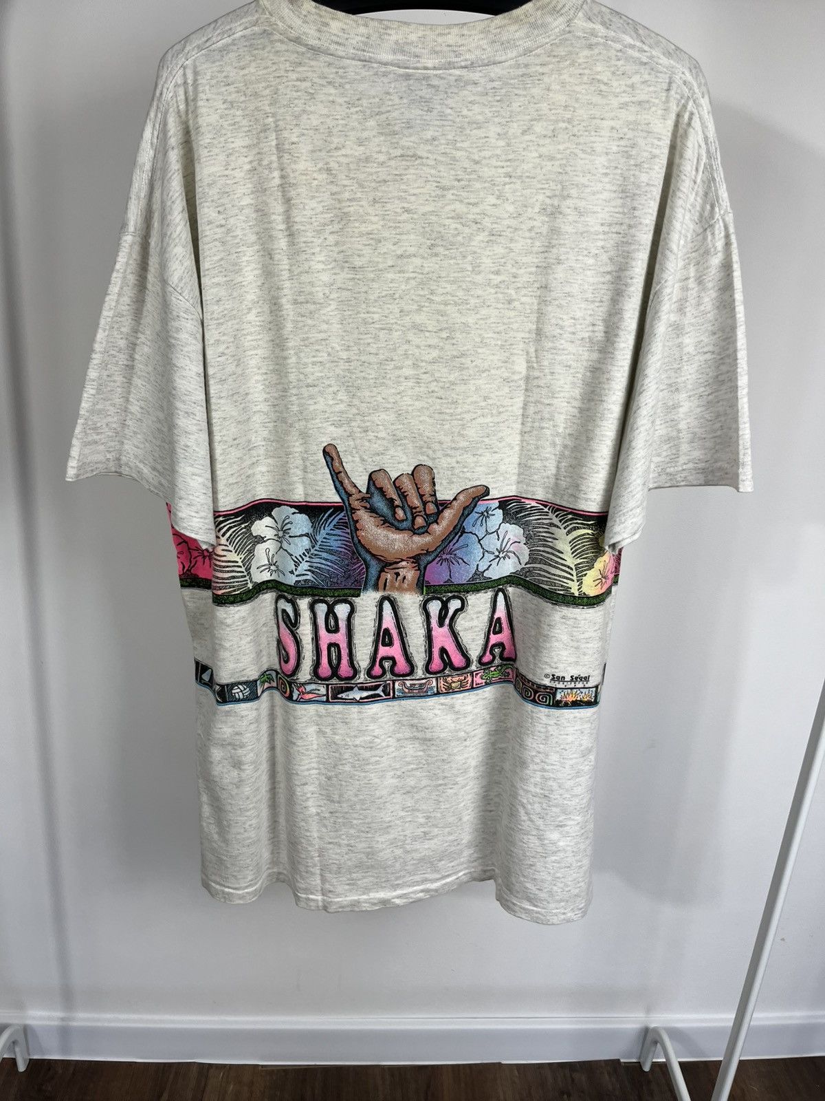 Other Vintage Oneita Hawaii Hang Loose Shaka Single Stitch Tee XXL Size US XXL / EU 58 / 5 - 12 Thumbnail