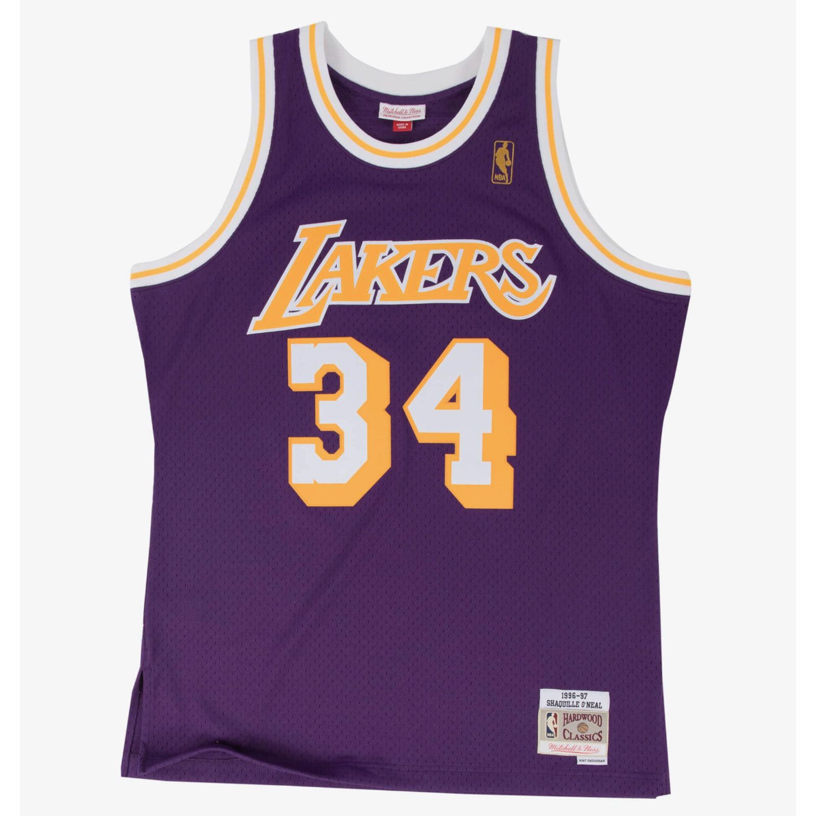 image of Mitchell Ness Mitchell & Ness Swingman Jersey Los Angeles Lakers Road, Men's (Size XL)