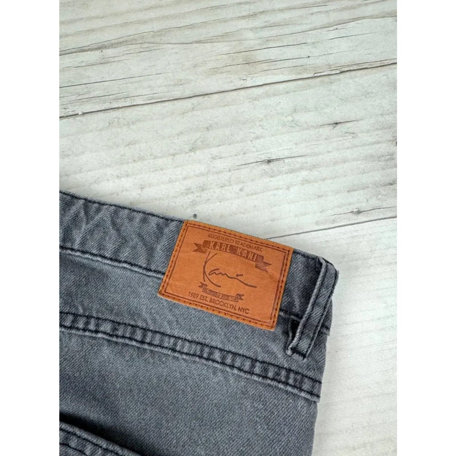 Karl Kani VINTAGE Karl Kani Jeans Baggy Logo 90s Men Size 32 Gray Size US 32 / EU 48 - 7 Thumbnail