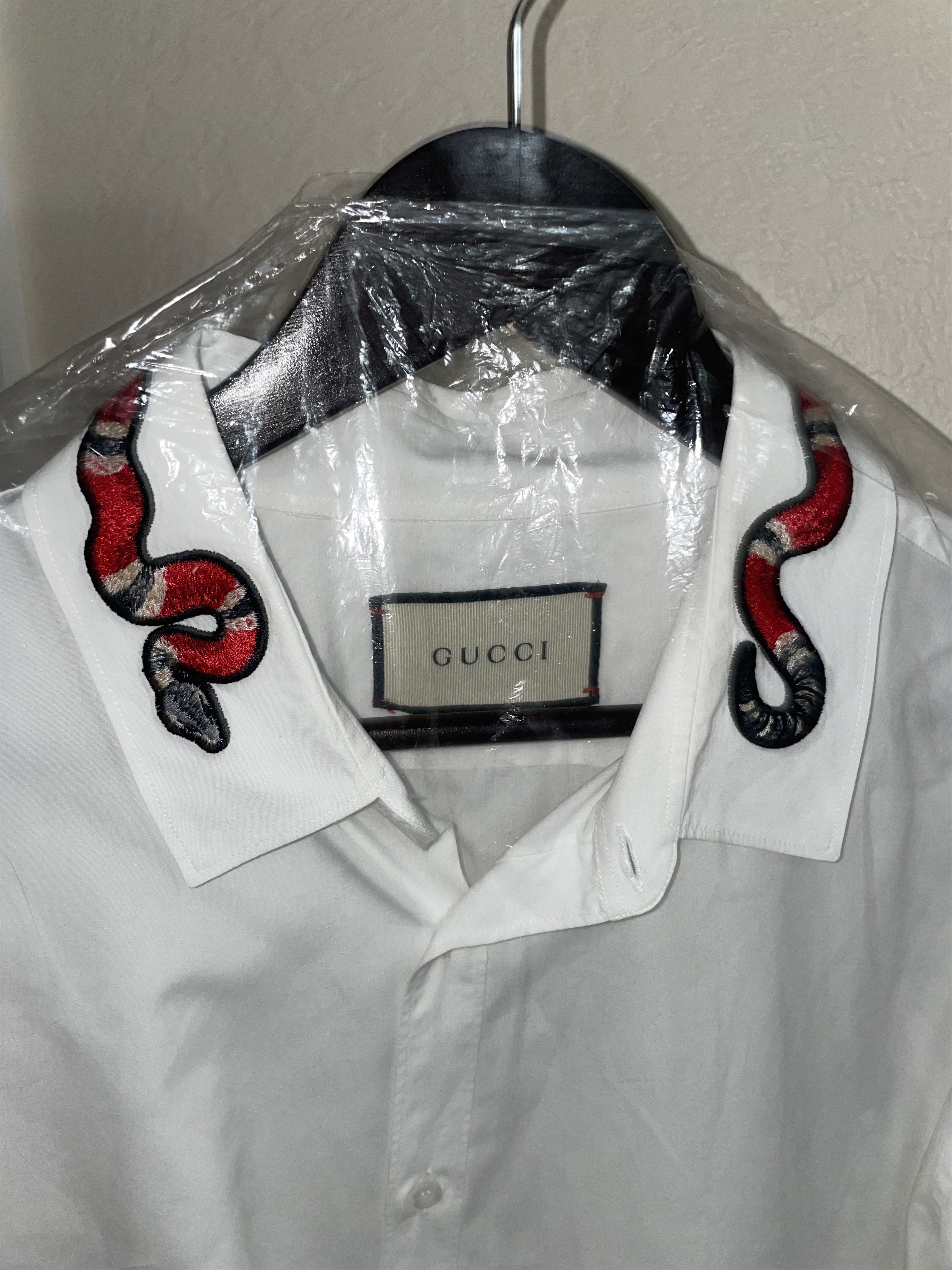 Gucci Gucci kingsnake mens button down shirt Size US XL / EU 56 / 4 - 5 Thumbnail