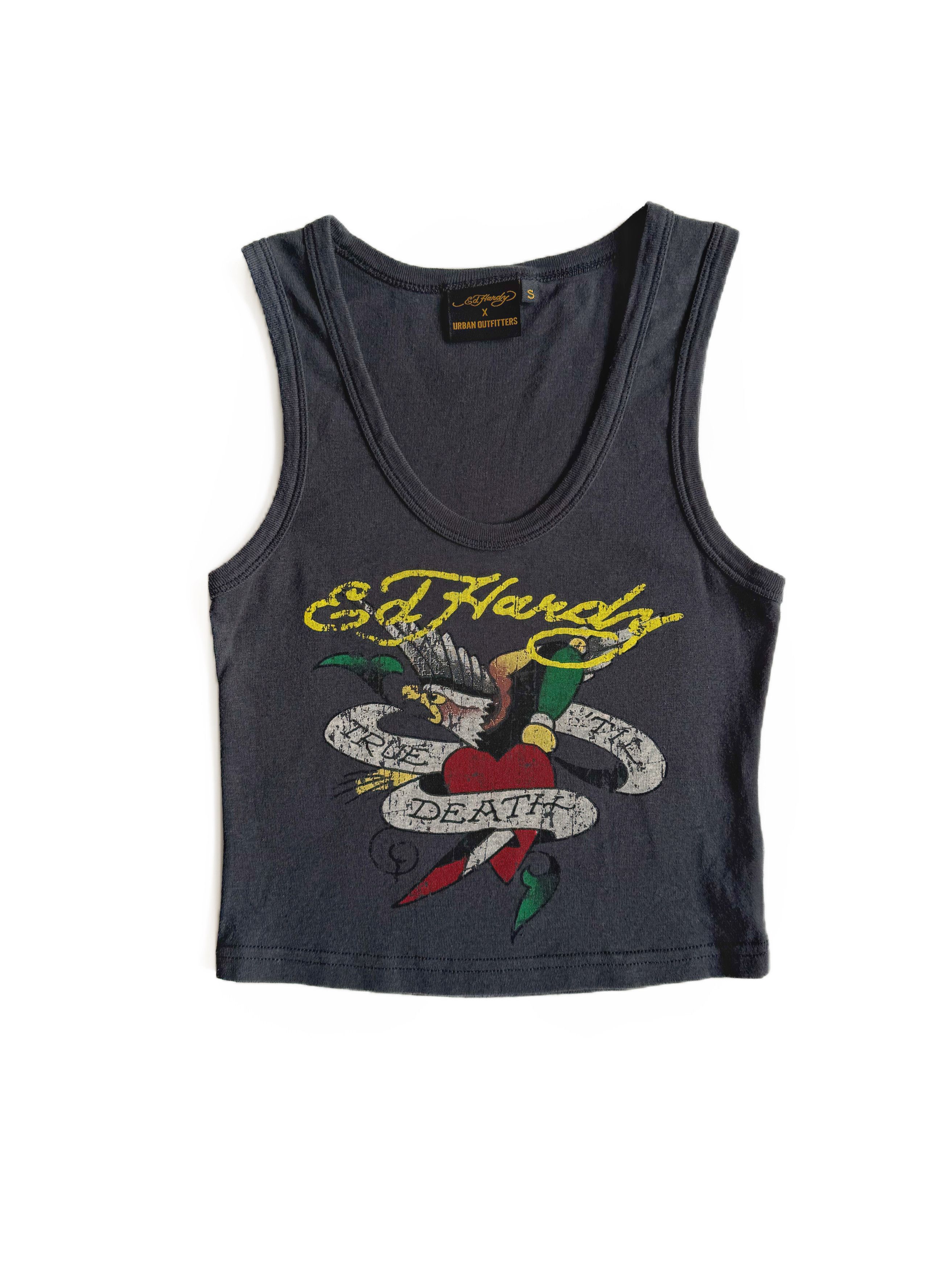 Ed Hardy Ed Hardy x Urban Outfitters Graphic Crop Tank Top Size S Size S / US 4 / IT 40 - 1 Thumbnail