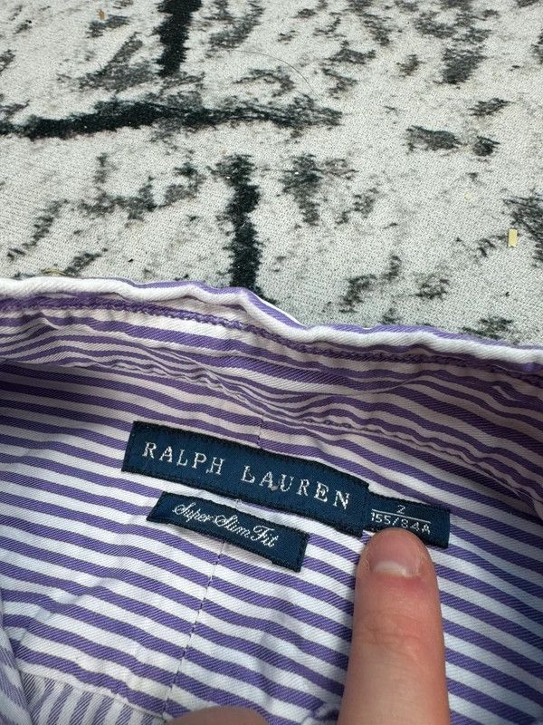 Ralph Lauren Polo Ralph Lauren Striped Shirt Purple White XS Logo Size US XS / EU 42 / 0 - 4 Thumbnail