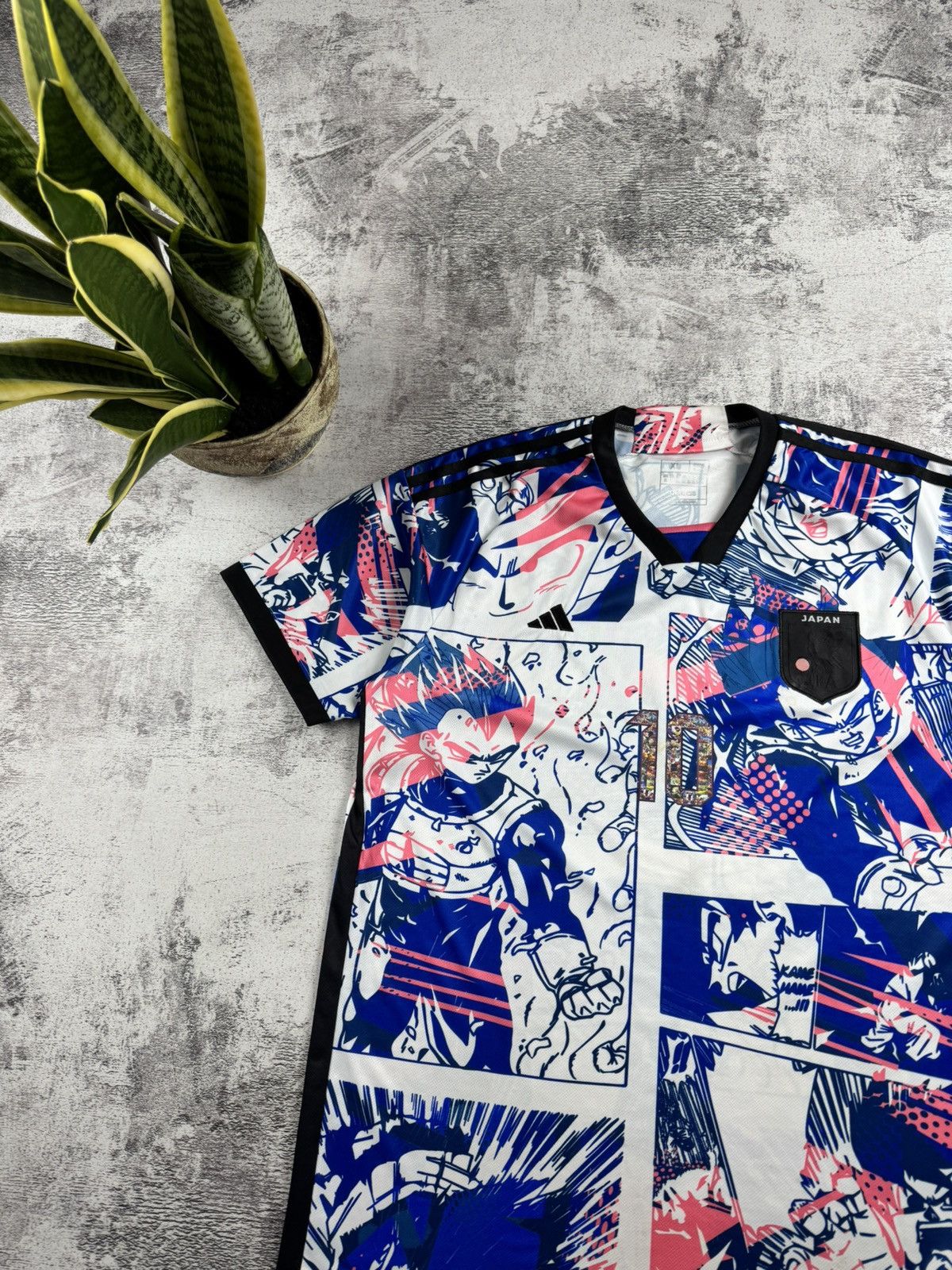 Vintage Japan 2023 #10 Anime Y2K Men’s XL Dragonball Soccer Football T Shirt Jersey Tee Size US XL / EU 56 / 4 - 5 Thumbnail