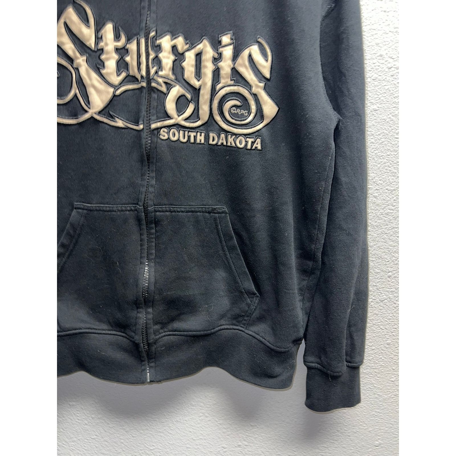 Vintage Y2K Sturgis Black Hoodie Full Zip UP South Dakota 2000s M Size US M / EU 48-50 / 2 - 5 Thumbnail