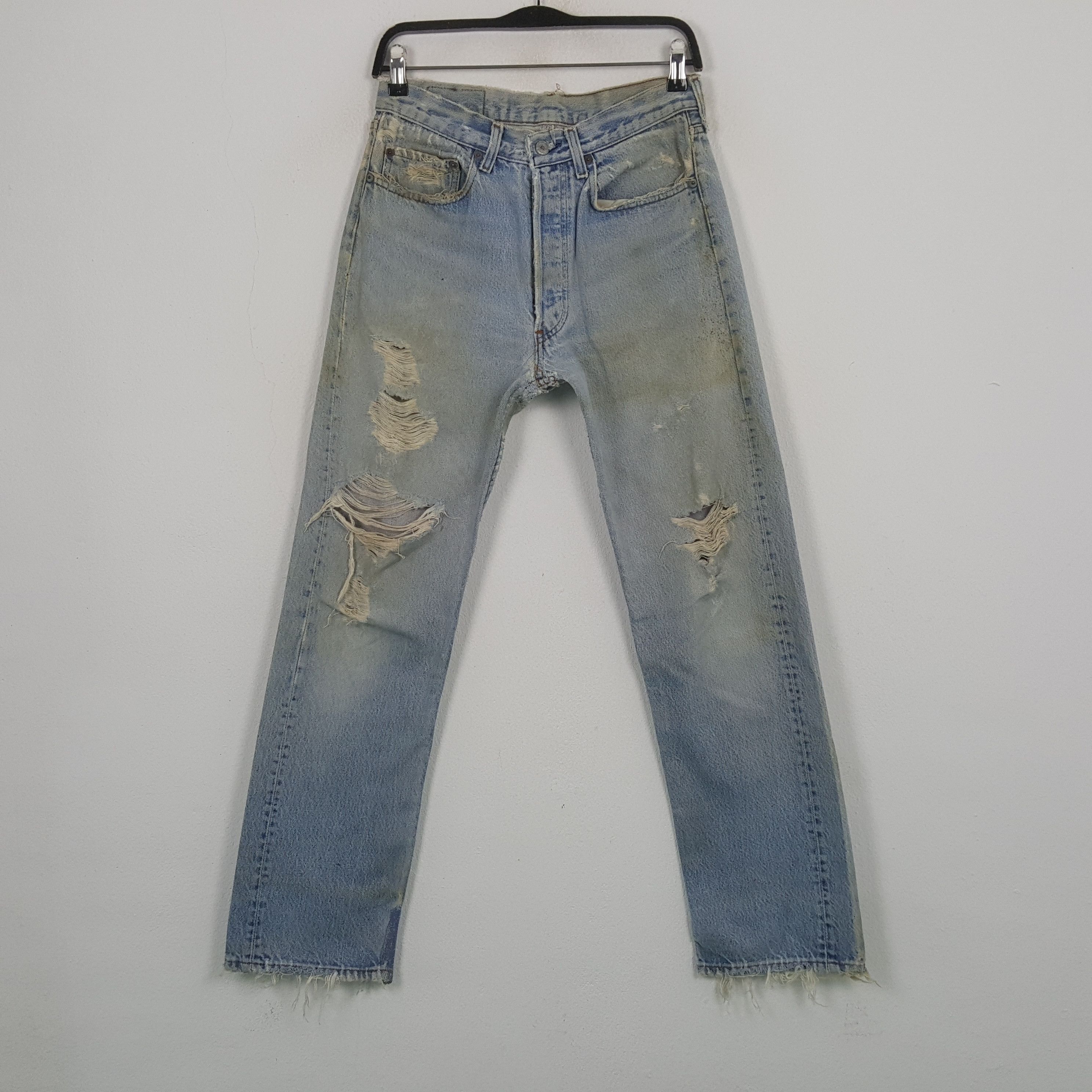Levi's Levis Streetwear Style Distressed Jeans RR20 Size US 30 / EU 46 - 1 Thumbnail