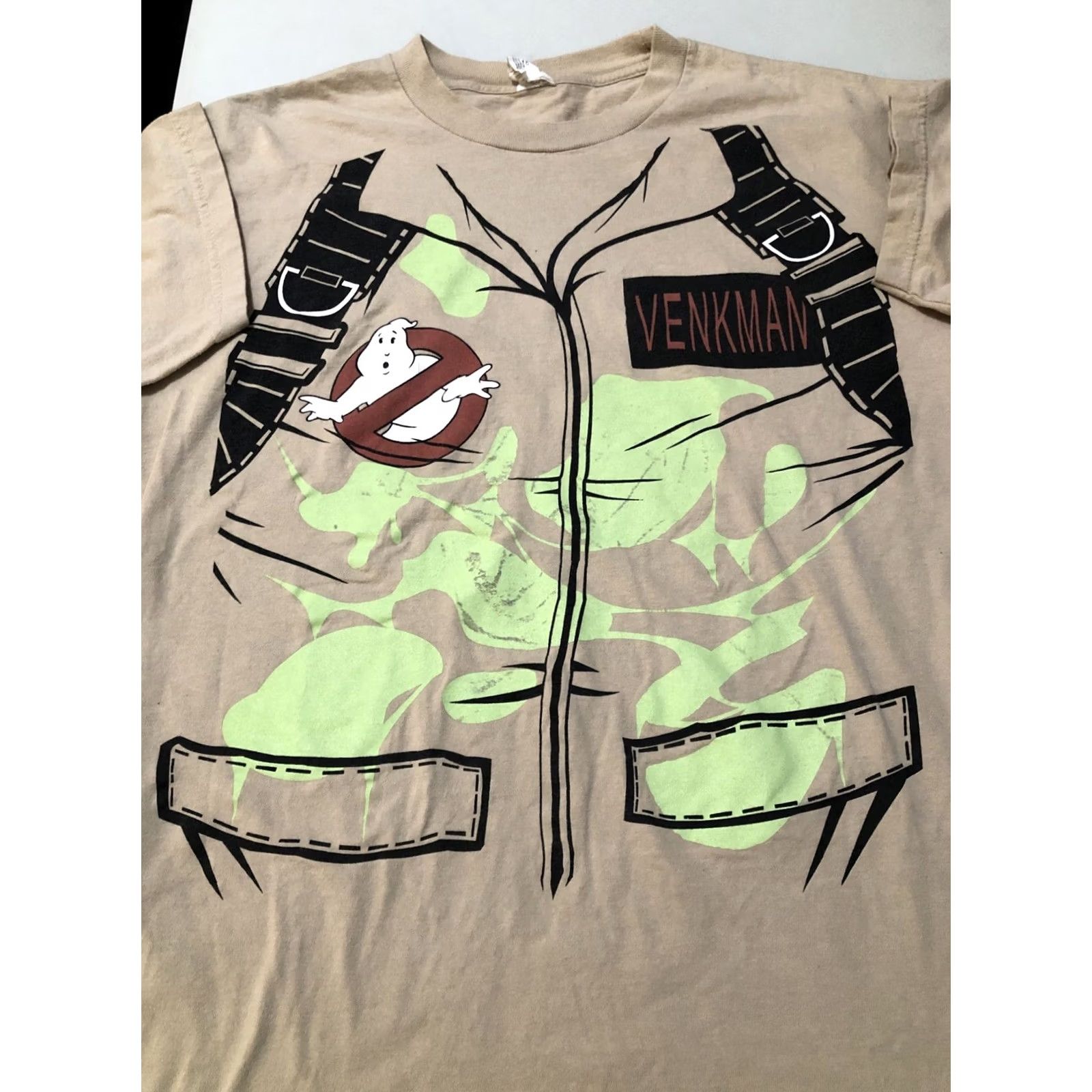 Vintage VINTAGE Ghostbusters Venkman Bill Murray T-Shirt Large Beige Cotton Glow in the Dark Mens Classic Size US L / EU 52-54 / 3 - 2 Thumbnail