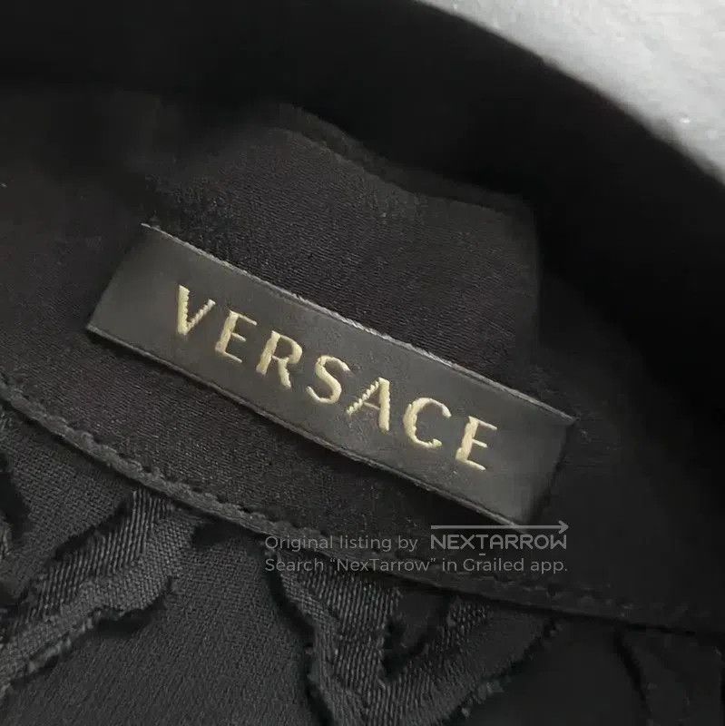 Versace Versace Black Cotton Long Sleeve Shirt . Size XXS / US 00 / IT 34 - 2 Thumbnail