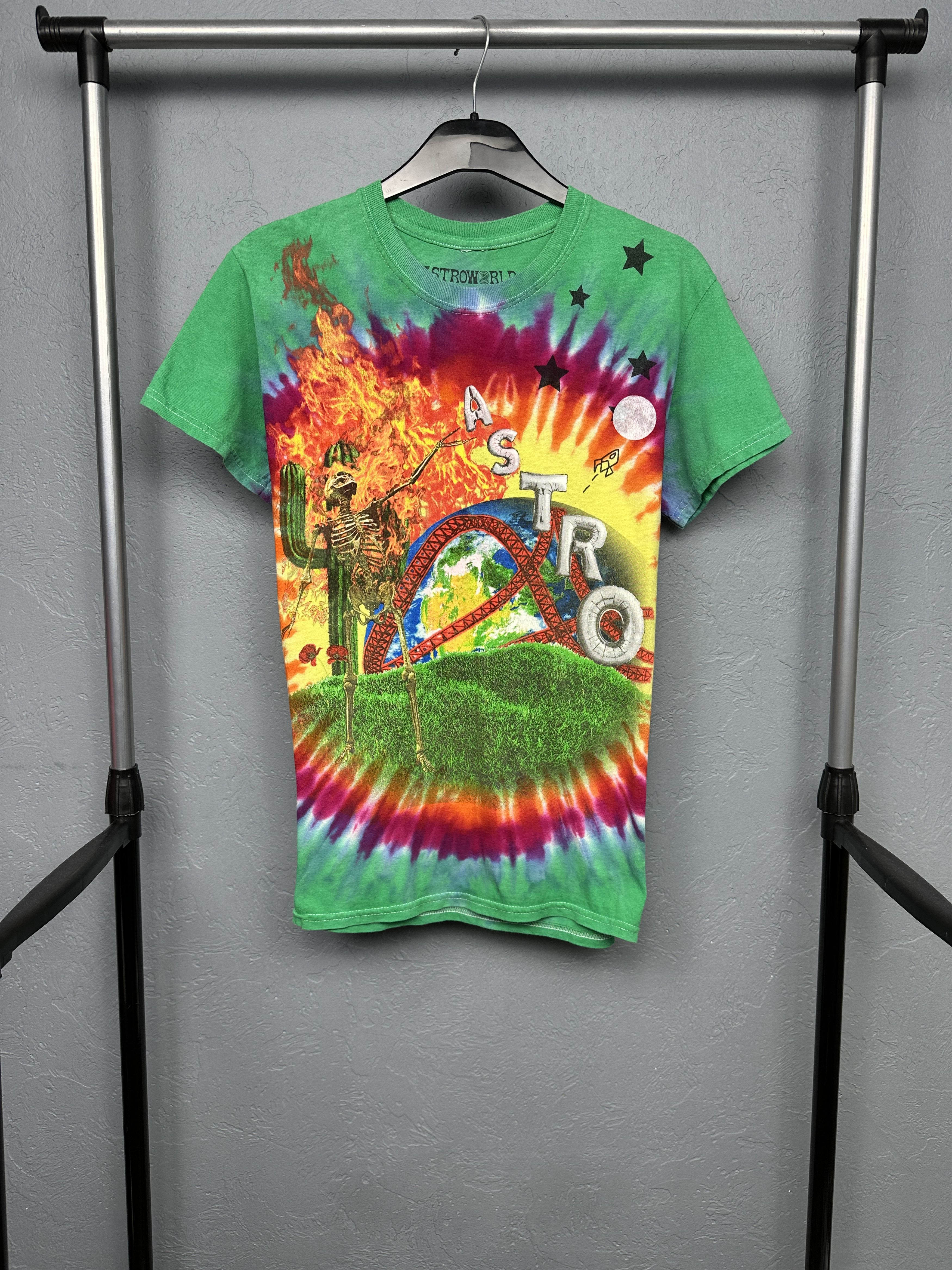 Travis Scott Travis Scott AstroWorld Roller Coaster Tye Dye T-Shirt Size US S / EU 44-46 / 1 - 1 Thumbnail