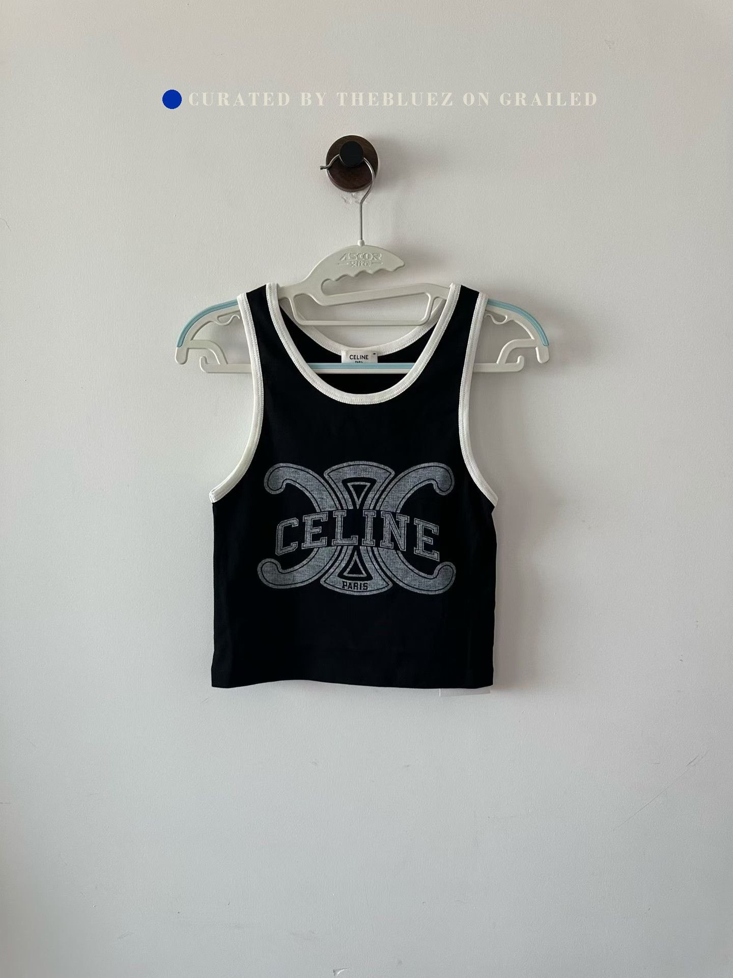 Celine Celine Black White Triomphe Vest Size S / US 4 / IT 40 - 1 Thumbnail