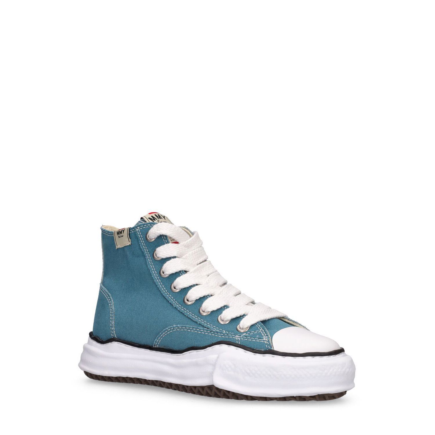 MIHARAYASUHIRO Peterson Women's Blue Canvas High Top Sneaker