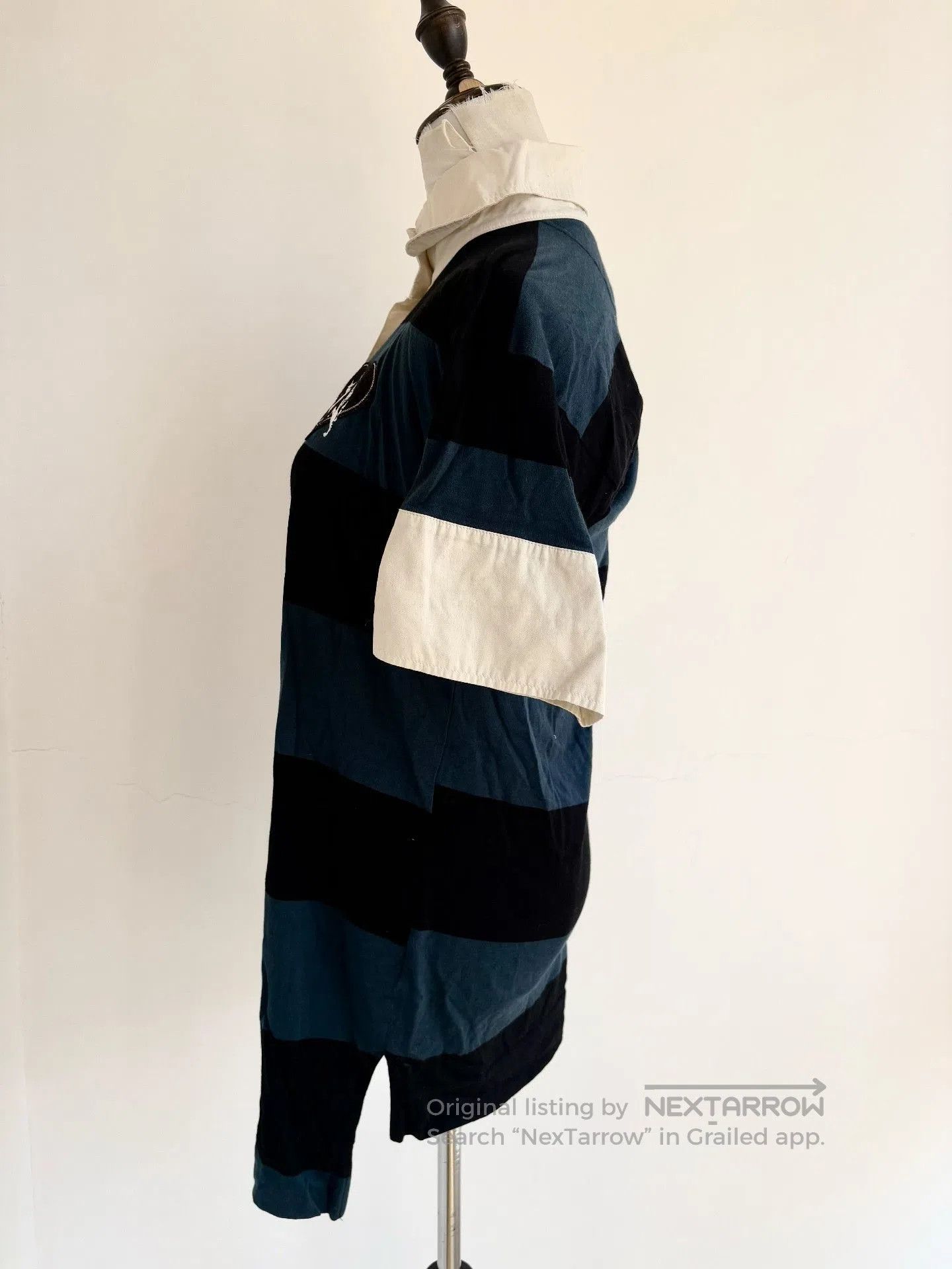 Vivienne Westwood Vivienne Westwood Blue Black Stripe Polo Dress. Size L / US 10 / IT 46 - 3 Thumbnail