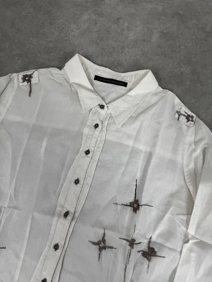 Marithe + Francois Girbaud 2000s Marithé + François Girbaud Stars White Shirt Size US S / EU 44-46 / 1 - 5 Thumbnail