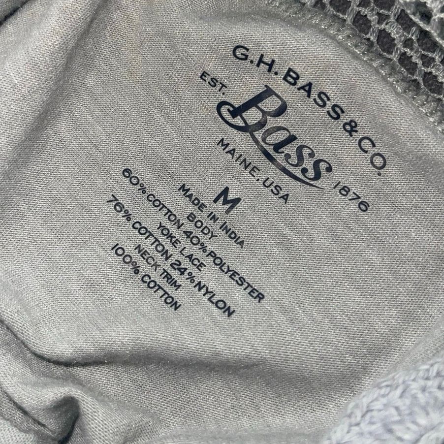 G.H. Bass & Co. Boho Gray Lace crochet long-sleeved blouse Size Medium Size M / US 6-8 / IT 42-44 - 4 Thumbnail