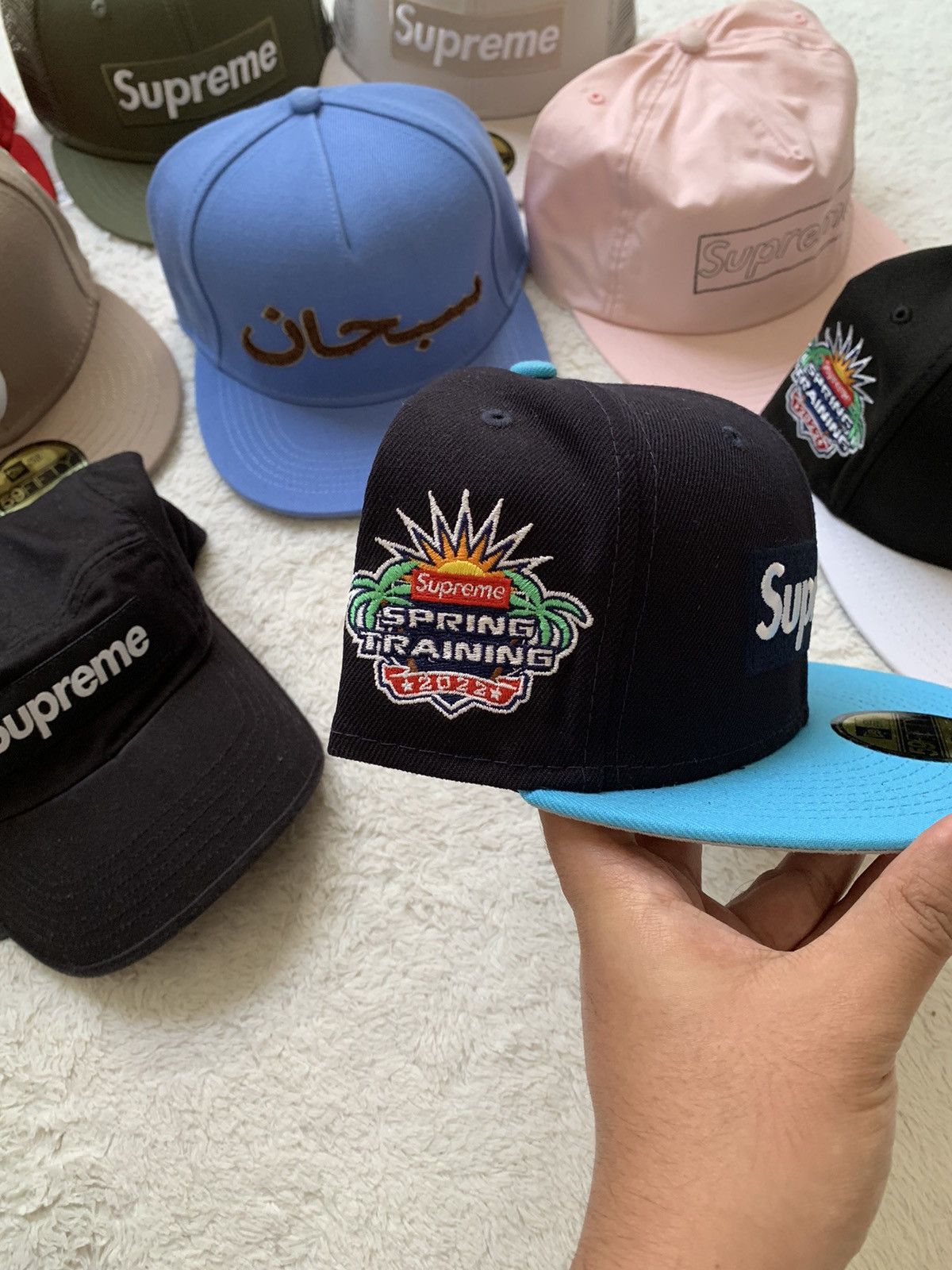New Era × Supreme Supreme X New Era 2 Tone Box Logo SS22 Size 42 - 4 Thumbnail