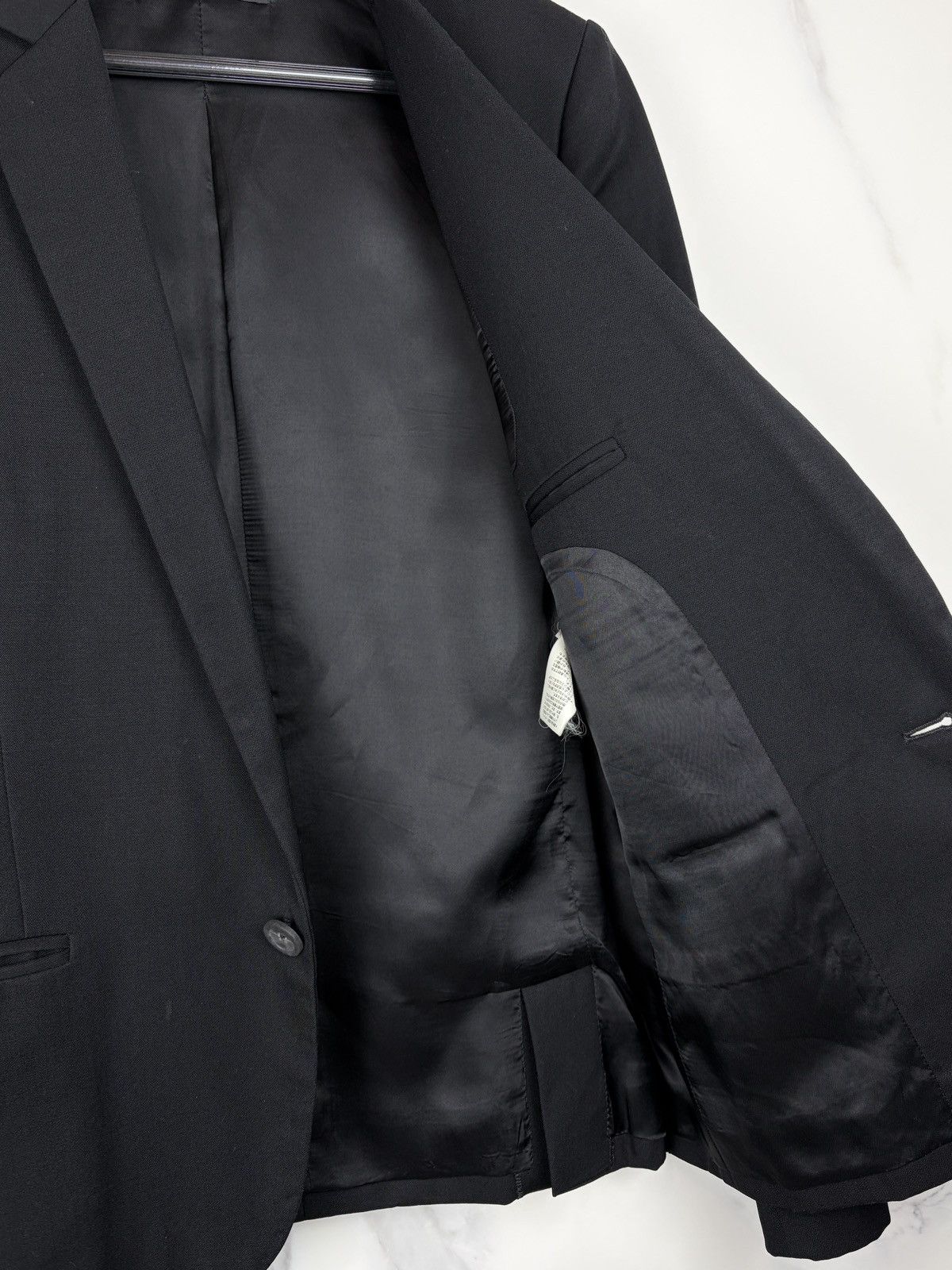 Raf Simons AW04 Raf Simons Waves Wool Blazer Jacket Black Size US S / EU 44-46 / 1 - 9 Thumbnail