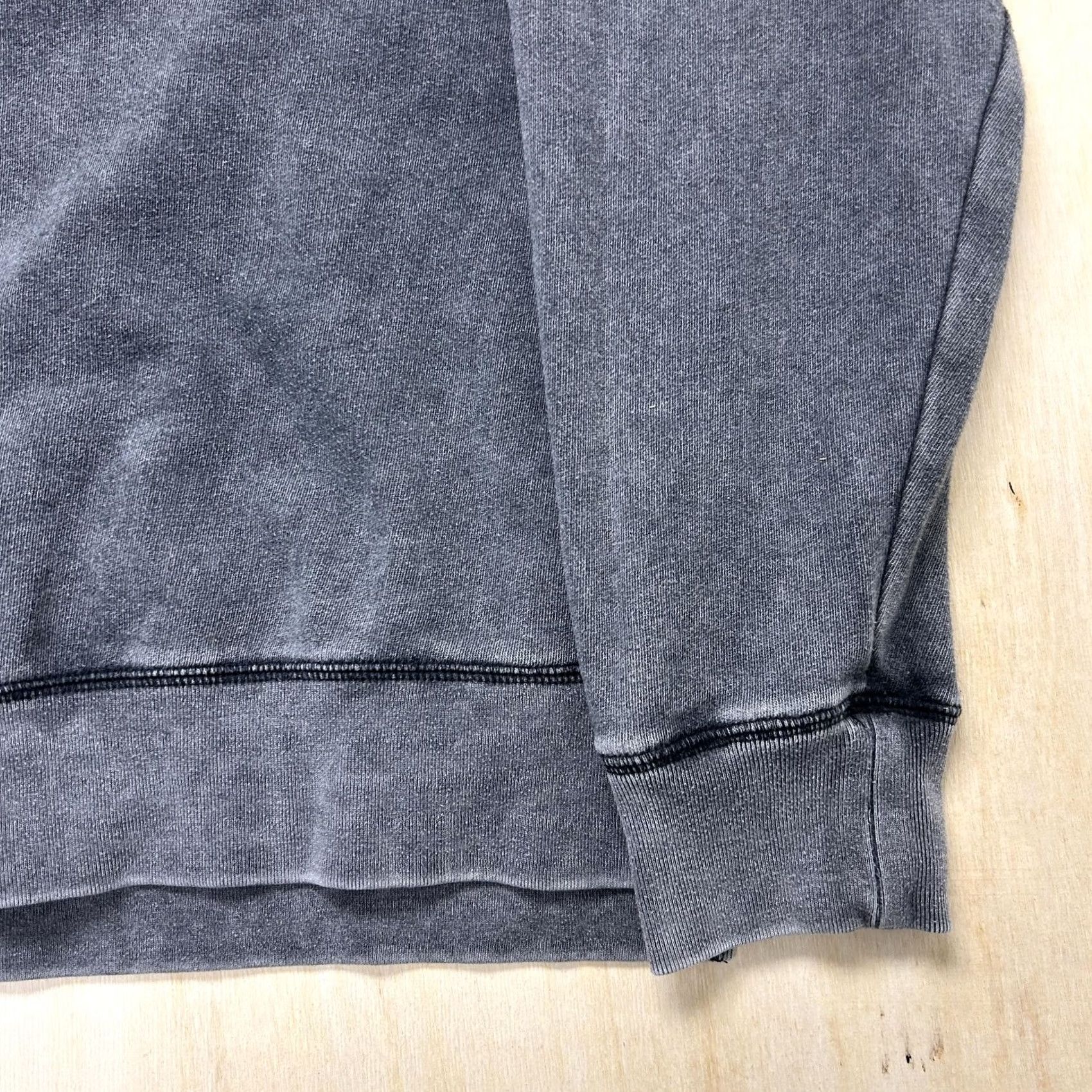 Pinko PINK Victoria's Secret Sweatshirt Womens M Gray Stone Wash Crewneck Fleece Pullover Raglan Logo Embroidered Size M / US 6-8 / IT 42-44 - 2 Thumbnail