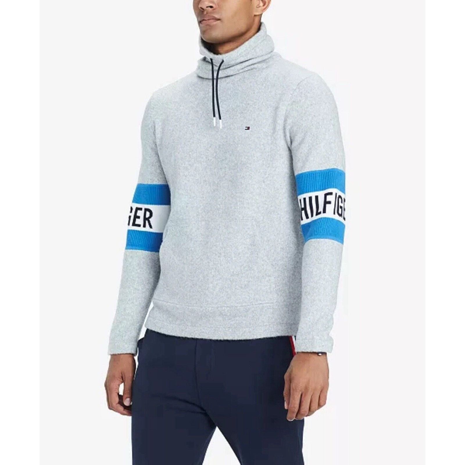 Tommy Hilfiger Tommy Hilfiger Sweater Mens Medium Gray Pullover Jacket Blue Size US M / EU 48-50 / 2 - 1 Thumbnail
