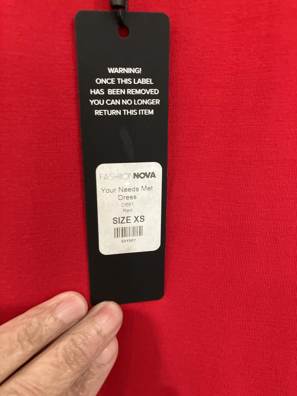 Fashion Nova NWT Fashion Nova Red Sleeveless Bodycon Dress Size XS / US 0-2 / IT 36-38 - 5 Thumbnail