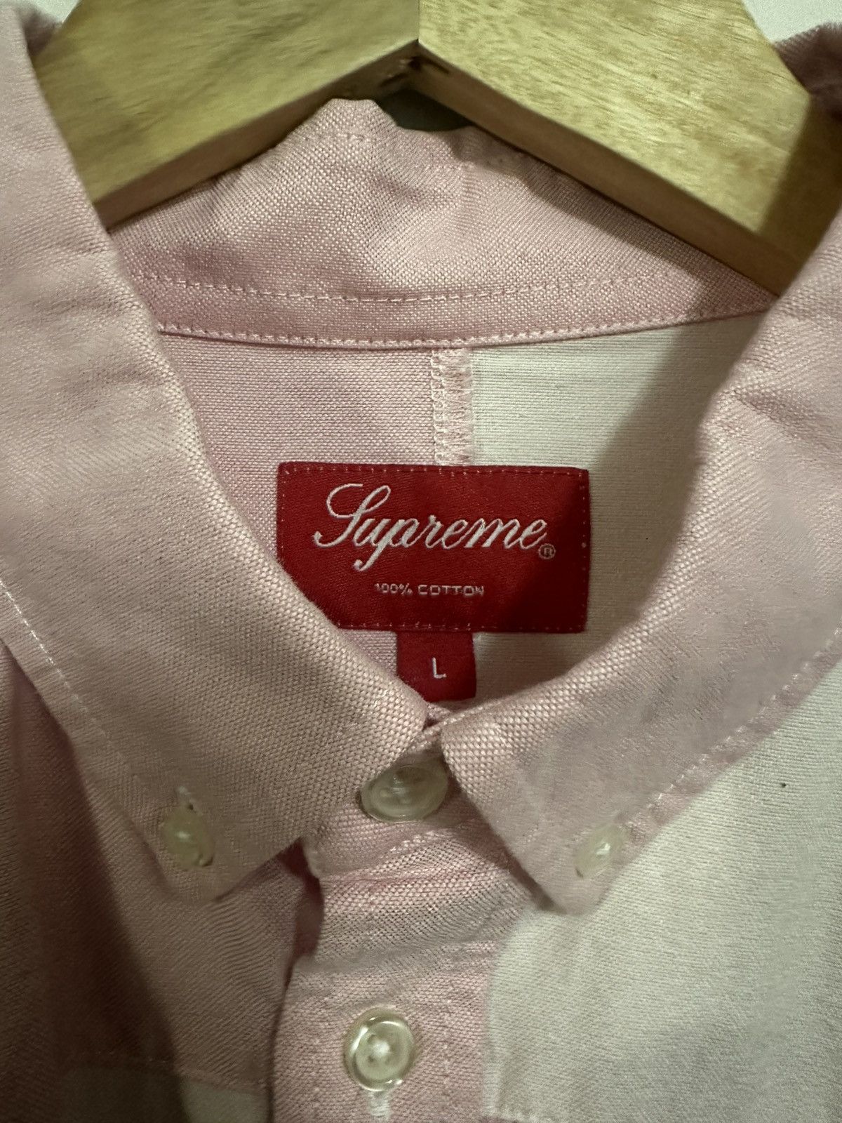 Supreme Supreme Patchwork Oxford Shirt Size US L / EU 52-54 / 3 - 3 Thumbnail