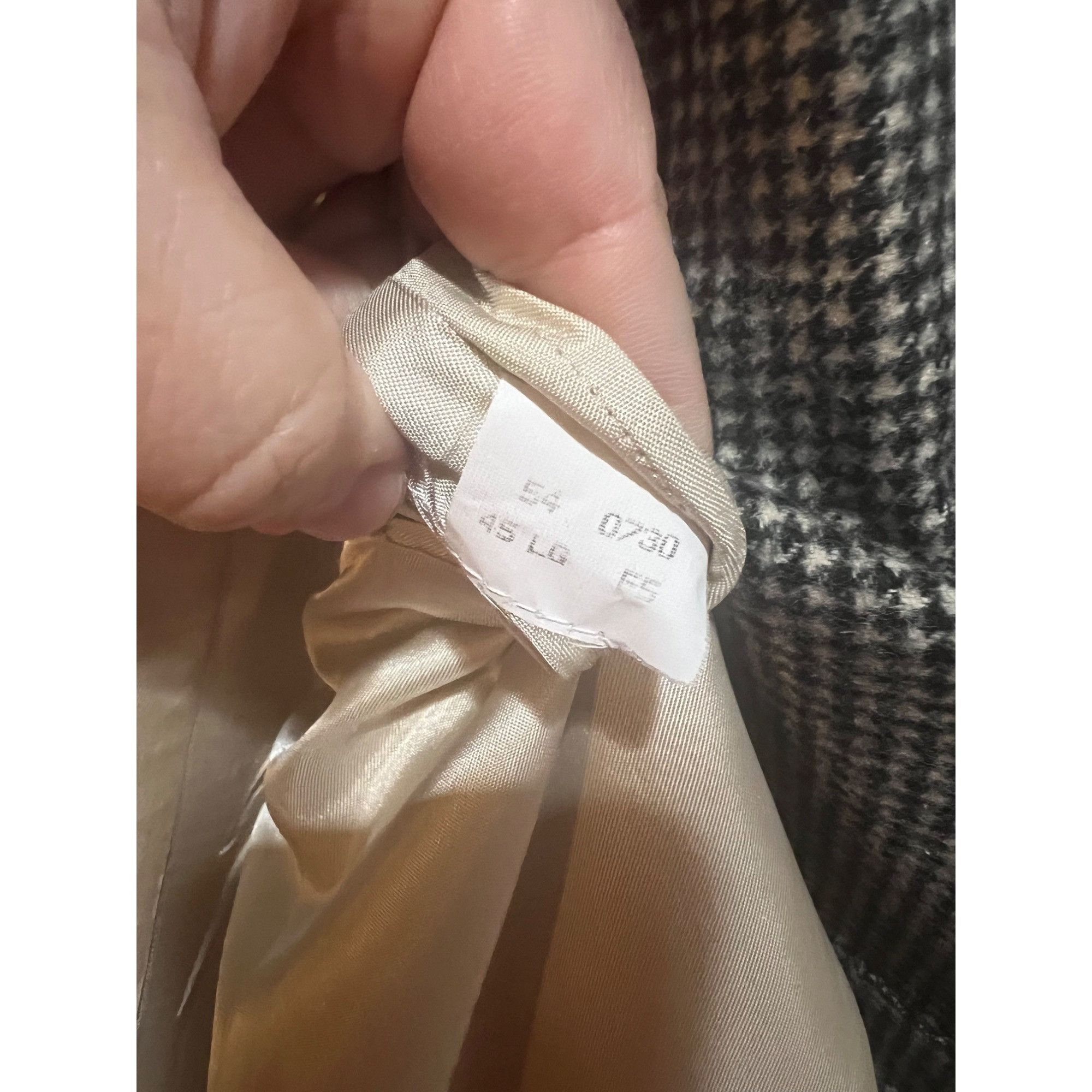 Brooks Brothers Brooks Brothers 100% Camel Hair Houndstooth Blazer - Size 45 Size 46L - 5 Thumbnail