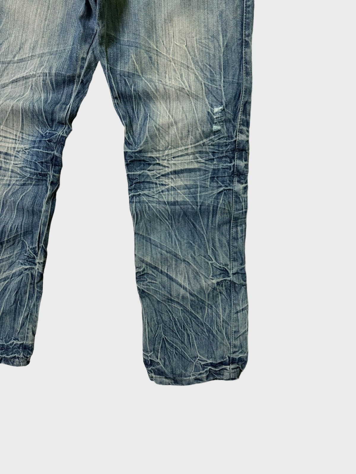 FUSAI × Vintage VINTAGE F.U.S.A.I CLAW MARK ACID WASH DENIM JEANS Size US 30 / EU 46 - 6 Thumbnail