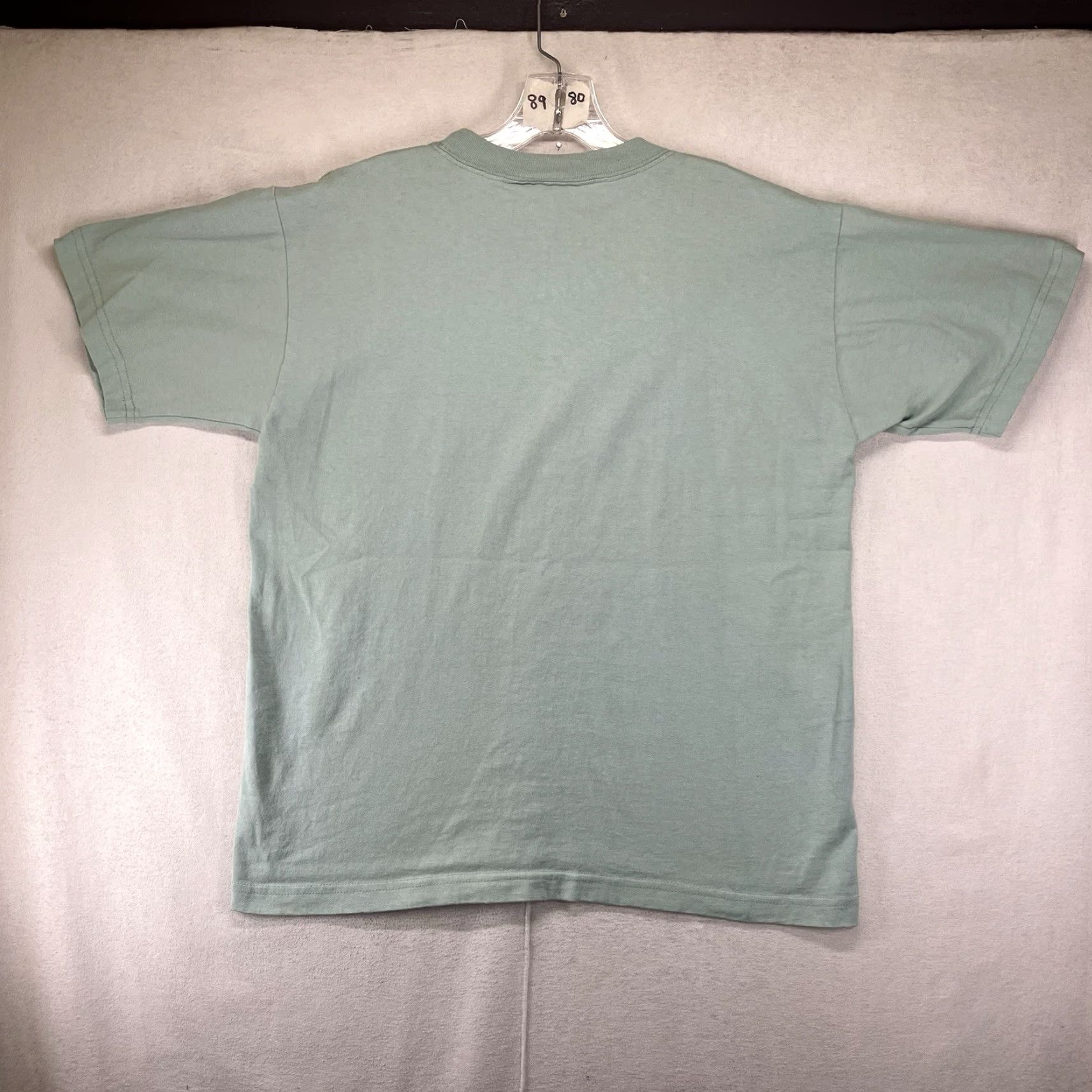 Vintage VINTAGE Times Square Women's Oversized T-Shirt Medium Light Sage Embroidered Cape May Houses Classic Retro USA Size M / US 6-8 / IT 42-44 - 2 Thumbnail
