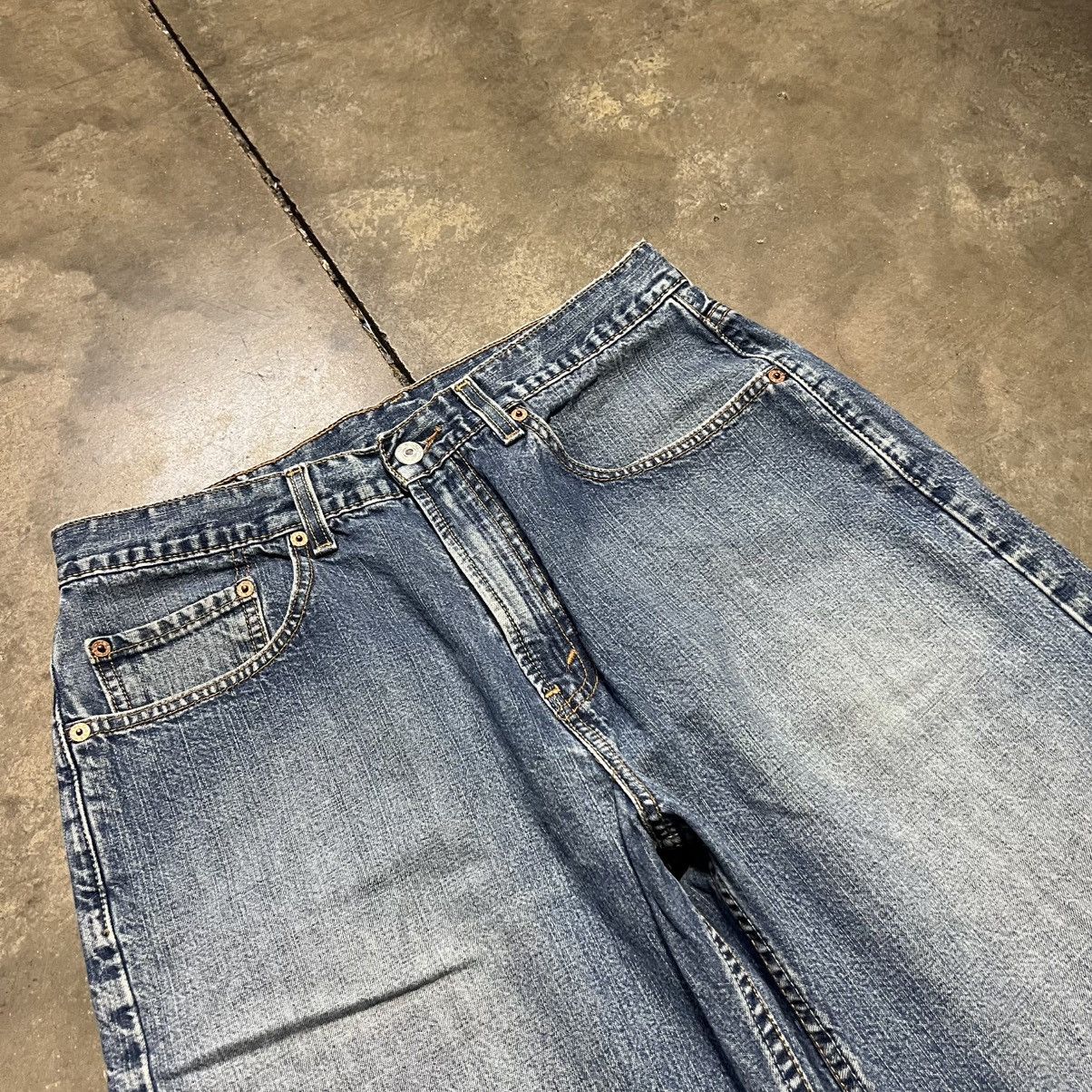 Levi's Vintage 90s Levis 569 Baggy Denim Shorts Loose Fit Skater Size US 32 / EU 48 - 4 Thumbnail