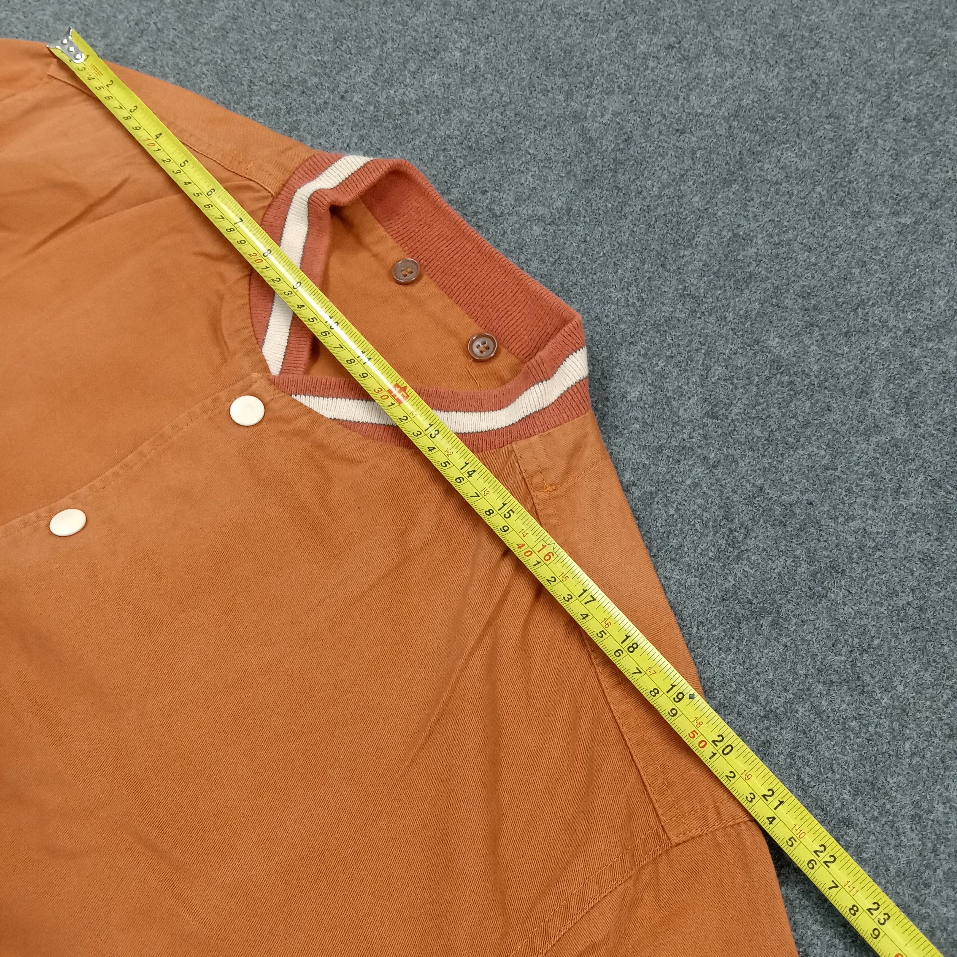 45rpm Rare 45RPM Studio Japan Varsity Orange Bomber Jacket C288N8 Size US L / EU 52-54 / 3 - 6 Thumbnail