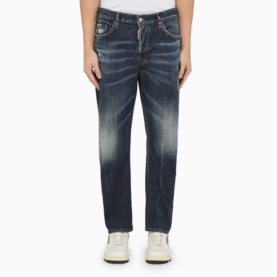 image of Dsquared2 O1D2Blof0324 Jeans In Navy Blue, Men's (Size 30)