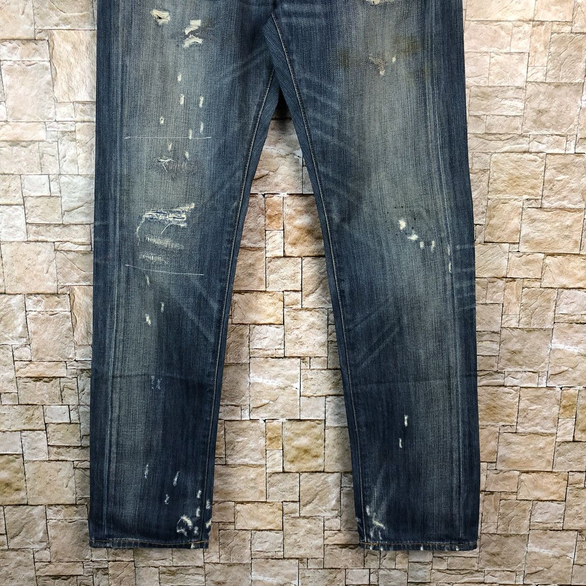 Japanese Brand Japanese Brand Blue Distressed Denim Pants #A997 Size US 28 / EU 44 - 6 Thumbnail