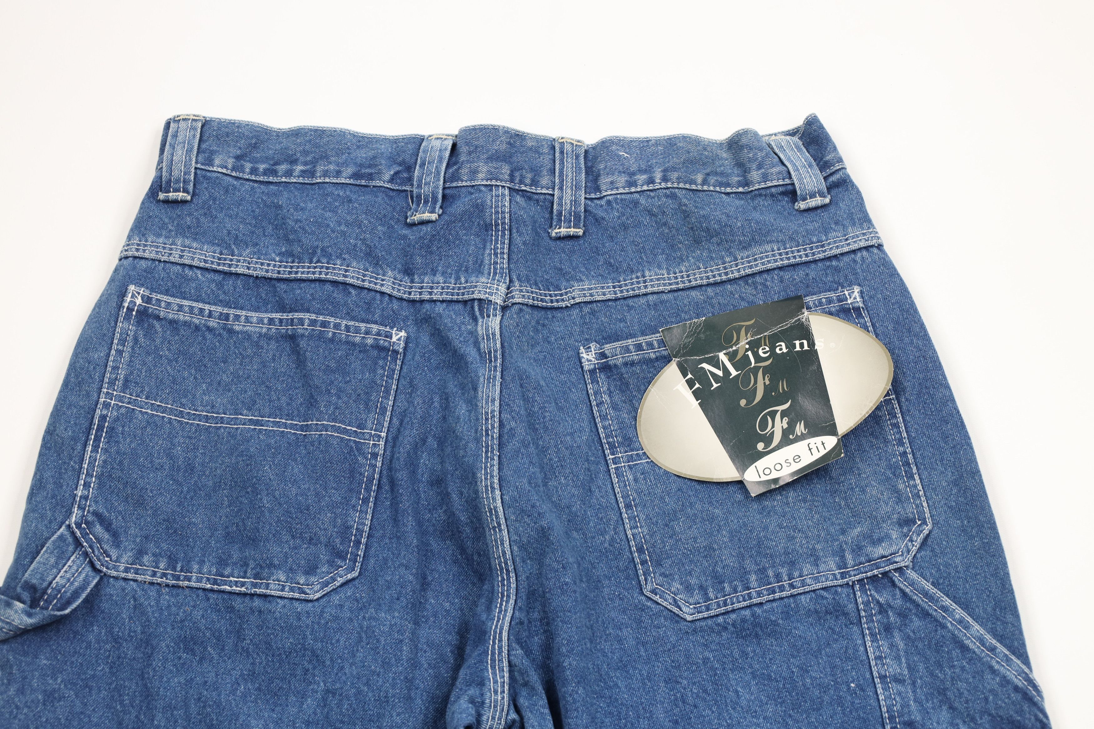 Vintage Deadstock Vintage 90s Streetwear Fit Wide Leg Dungaree Jeans Size US 34 / EU 50 - 9 Thumbnail