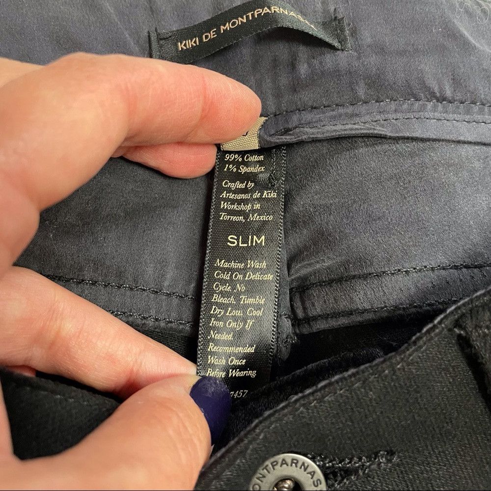 KIKI DE MONTPARNASSE New Kiki de Montparnasse Slim Fit Black Straight Leg Jeans Size 30" / US 8 / IT 44 - 4 Thumbnail