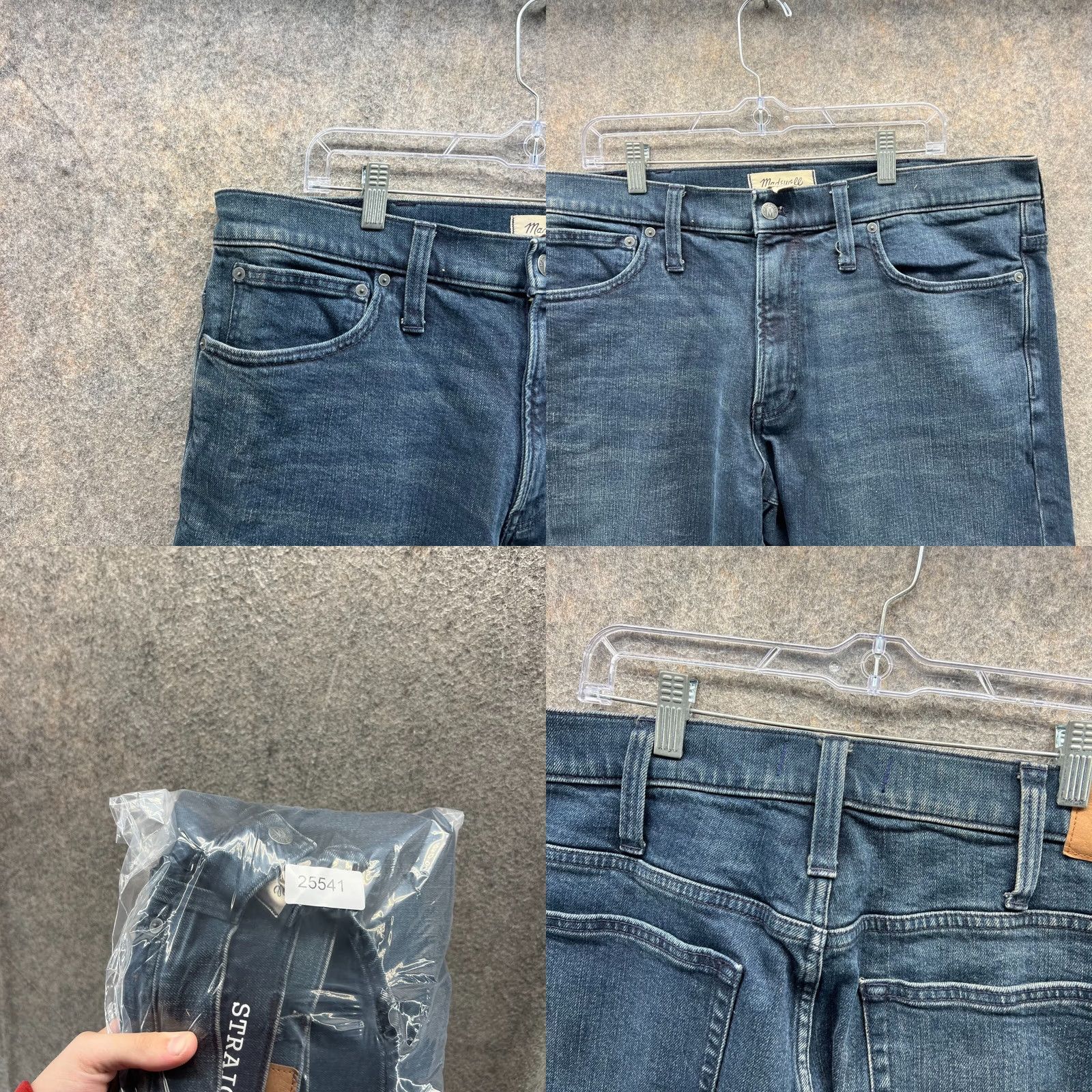Madewell Madewell Jeans Men 38x30 Blue Denim Cotton Straight Fit Casual Pants Jeans | 38x30 | Regular Rise 10-12in Inseam 30in Adult Mens Jeans Size US 38 / EU 54 - 8 Thumbnail