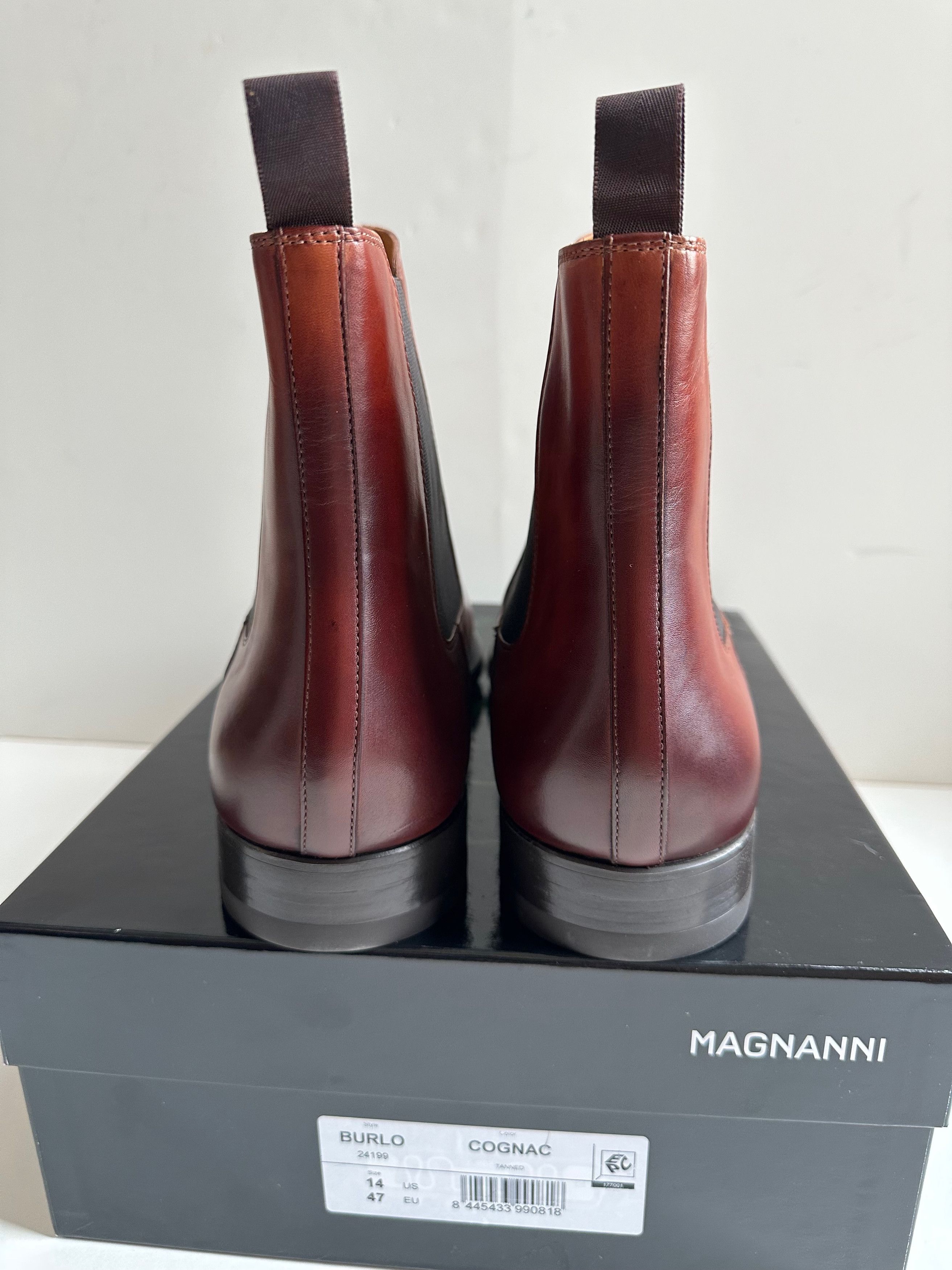 Magnanni Magnanni Burlo Chelsea Boots (24199) - Cognac - 14D (NIB) Size US 14 / EU 47 - 2 Thumbnail
