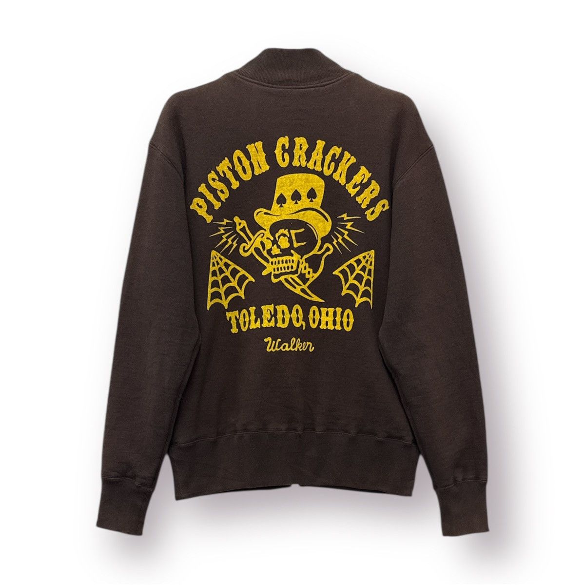 Indian Motorcycle Vtg Reversible SweatJacket Toledo Ohio Skull Graphic Clevite Size US S / EU 44-46 / 1 - 2 Thumbnail