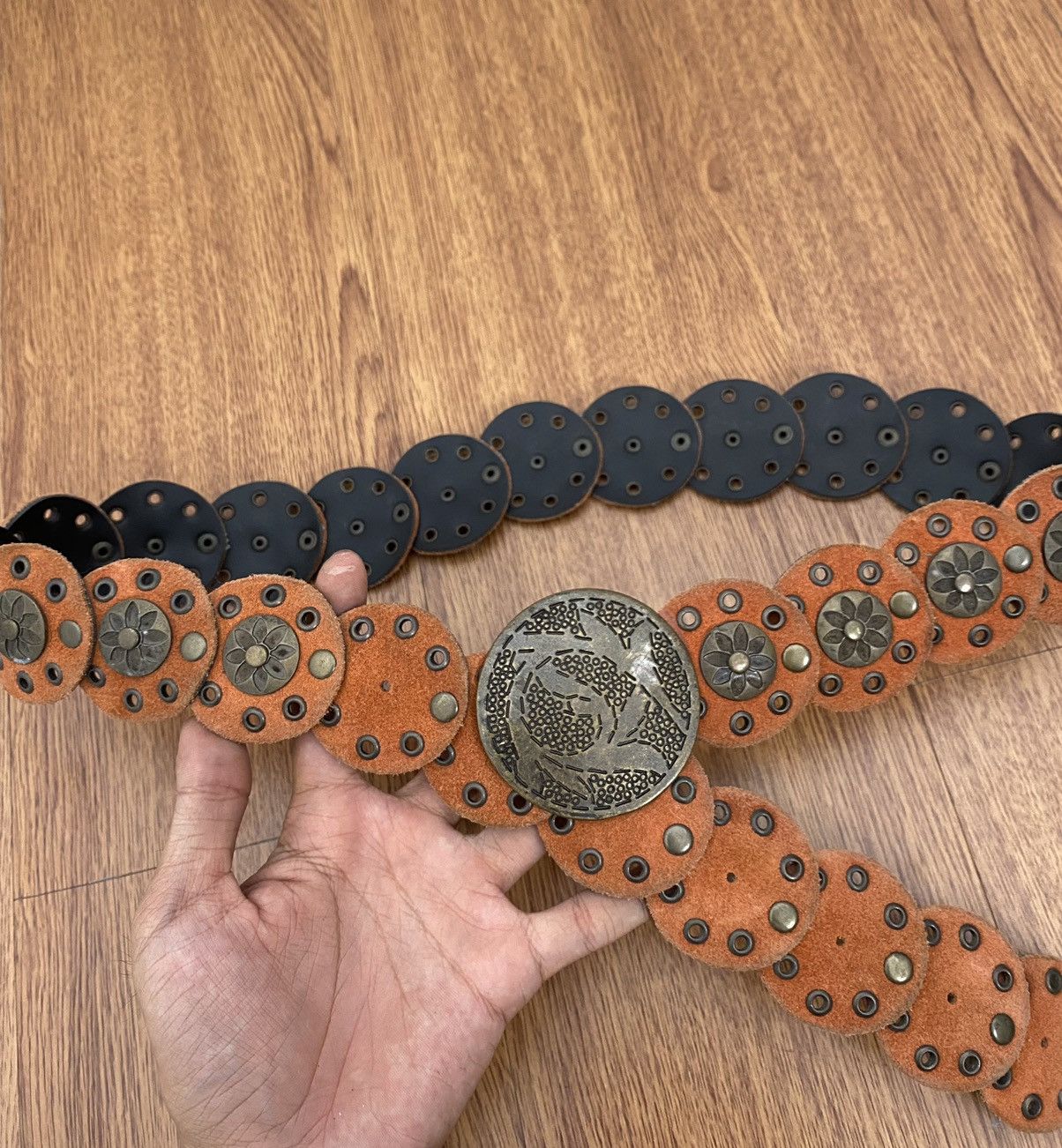 If Six Was Nine × Japanese Brand × Le Grande Bleu (L.G.B.) Mini disc studded metal belt Size ONE SIZE - 3 Thumbnail